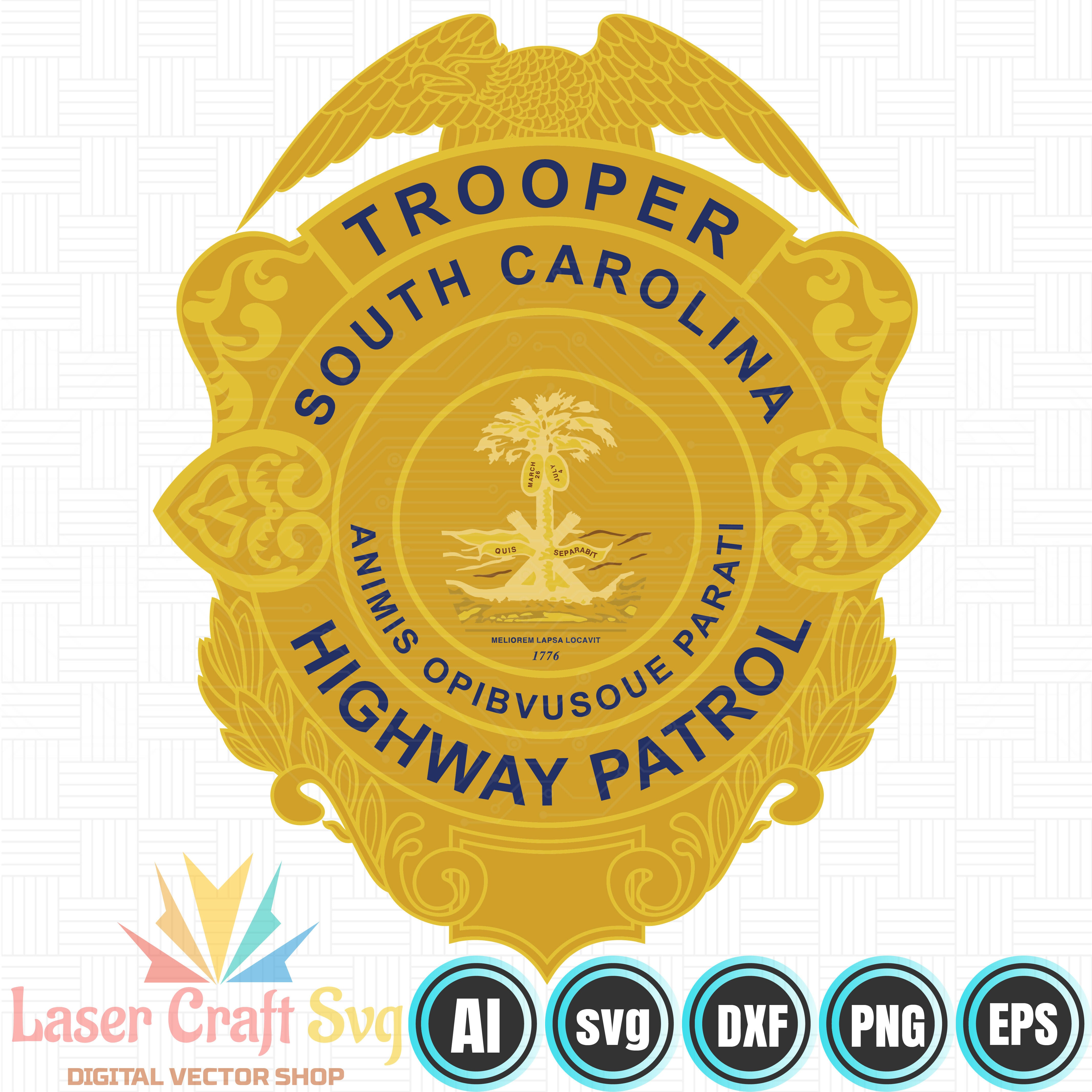 South Carolina Highway Patrol Badge-01