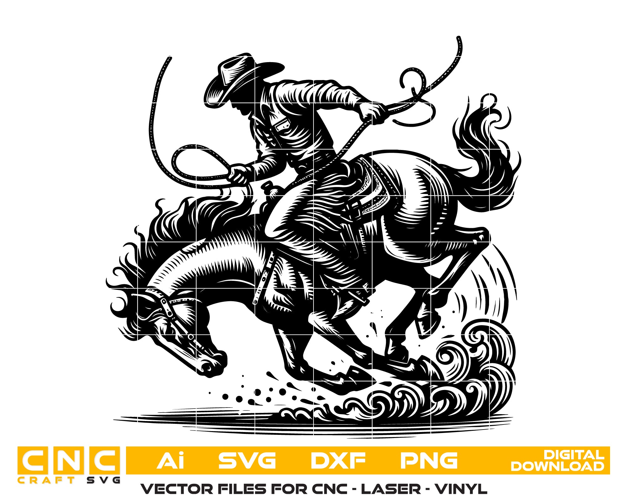 Horse Rider Vector SVG