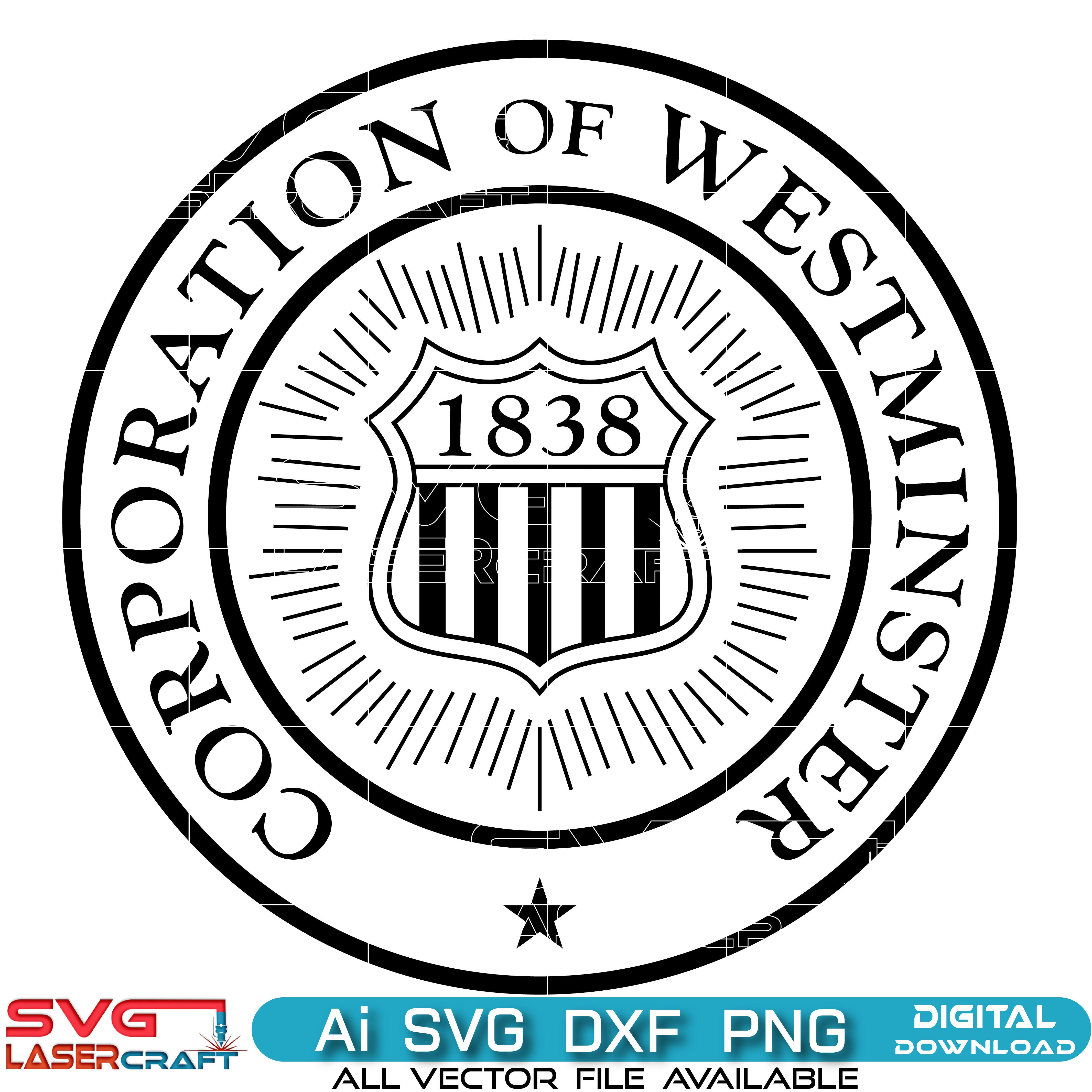 Corporation Of Westminster Seal Svg