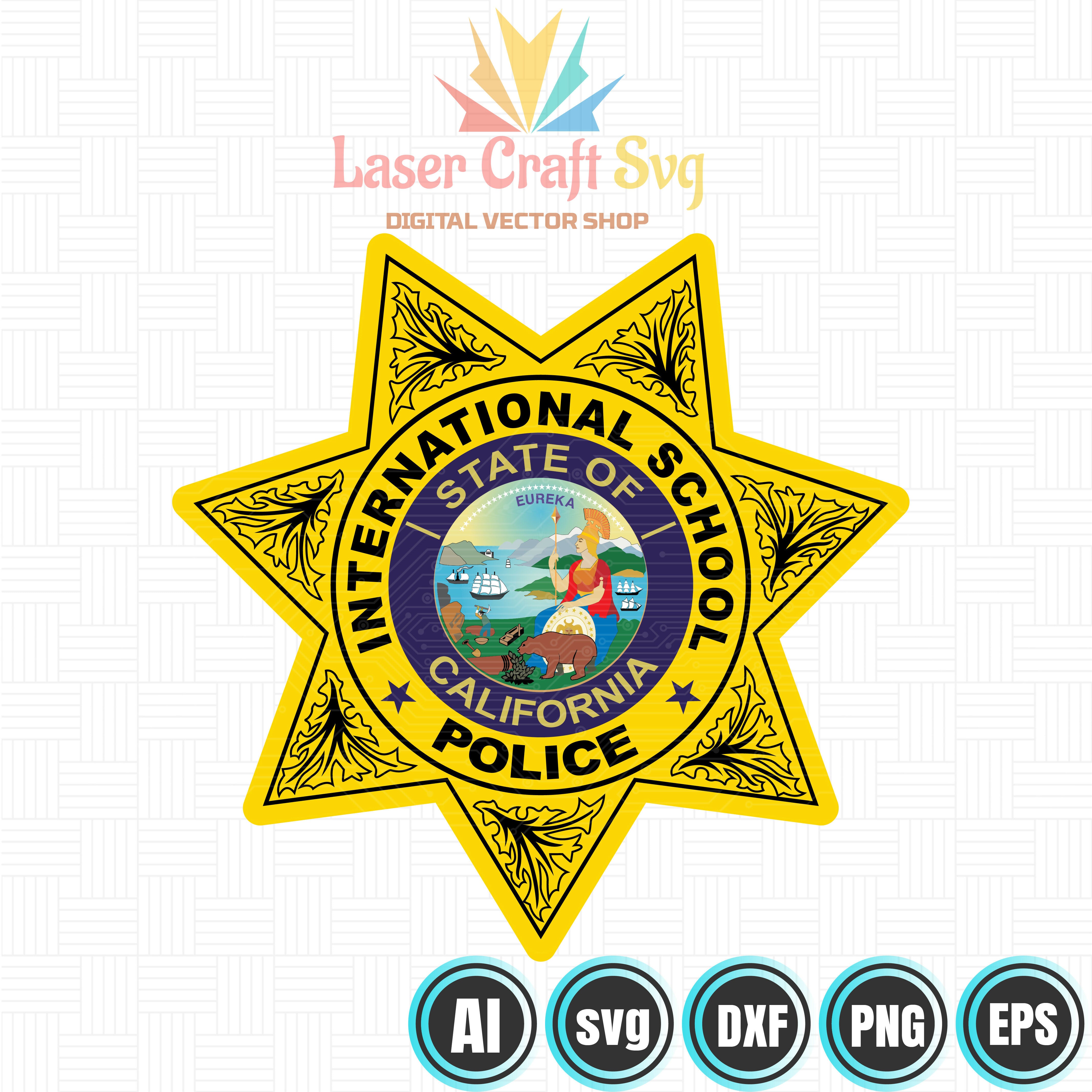 California International School Police Badge-01