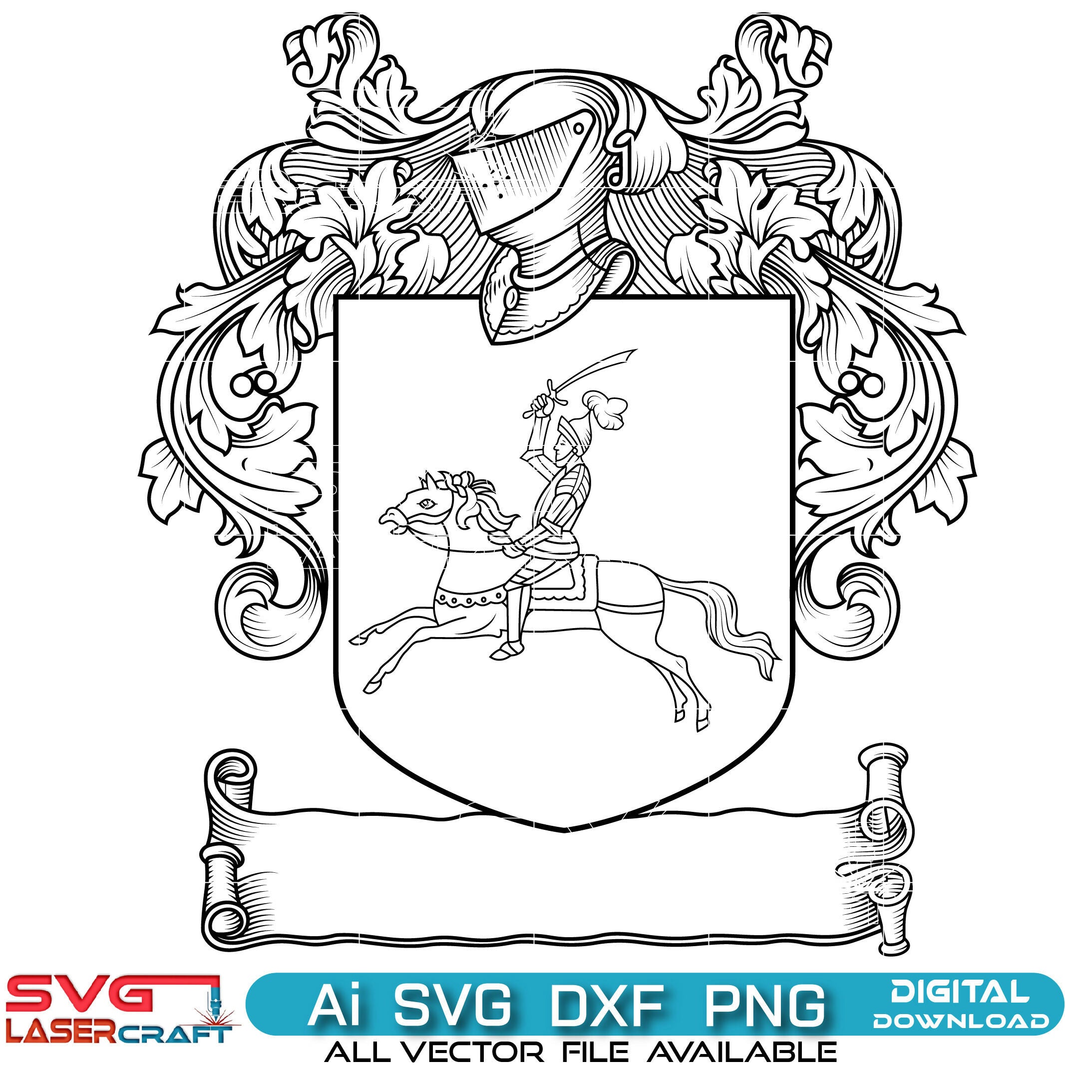 Maguire Family Crest SVG-01