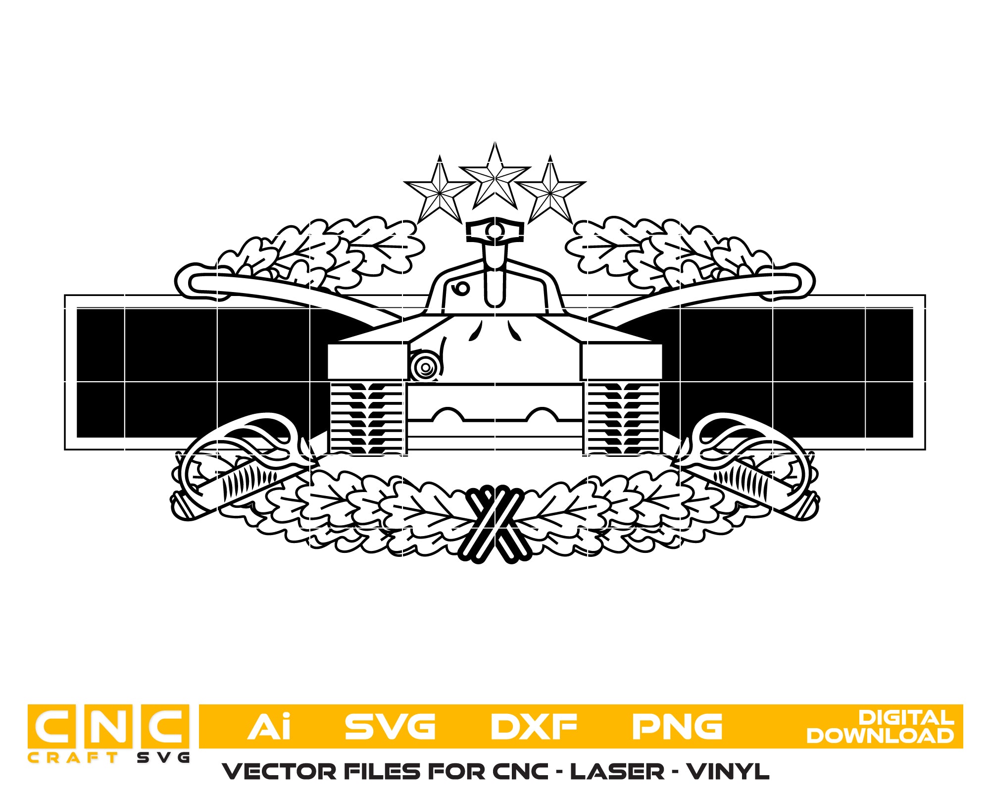 Address Labels – Armor Combat Badge SVG – Military Design Printable