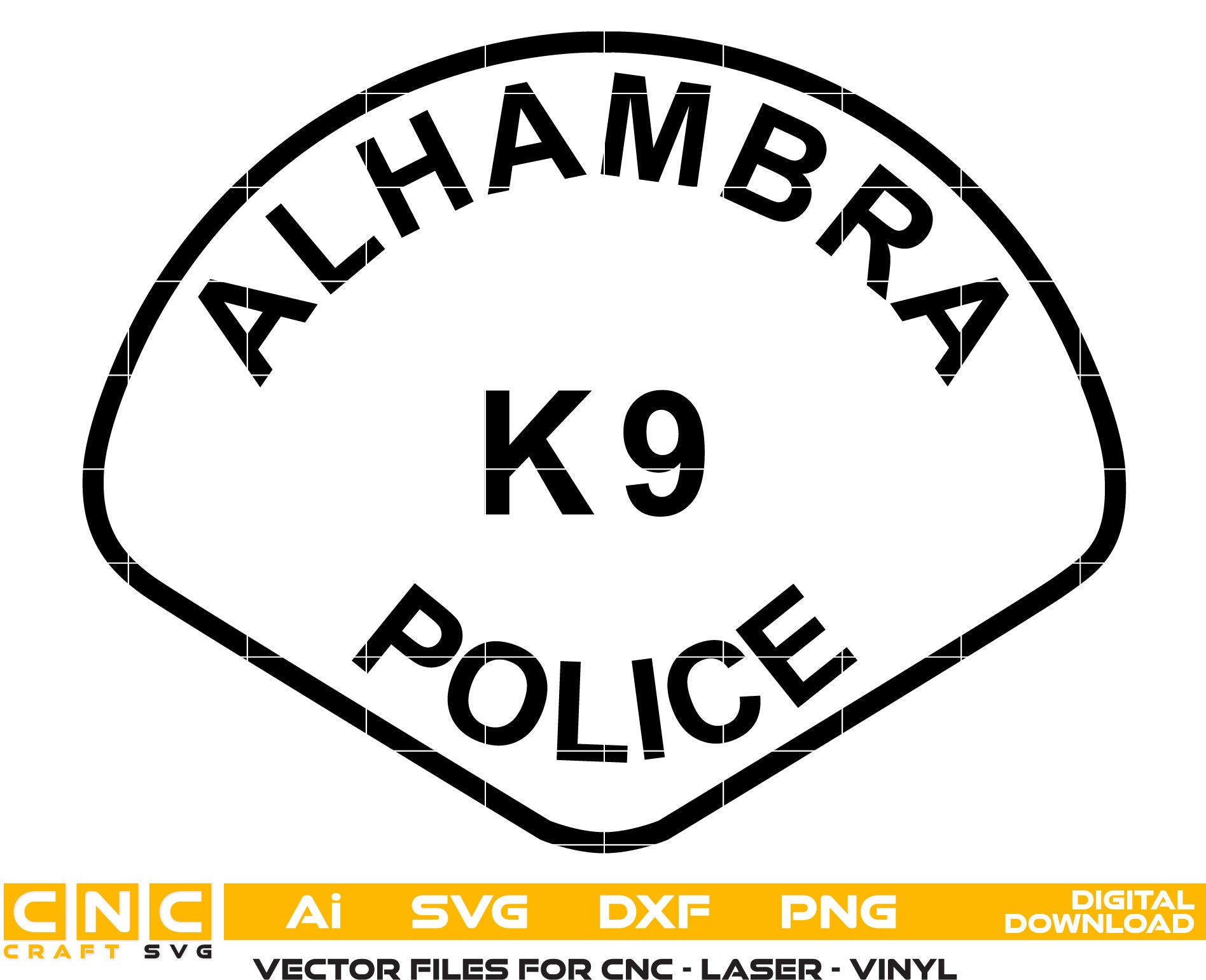 Alabama K9 Police Badge
