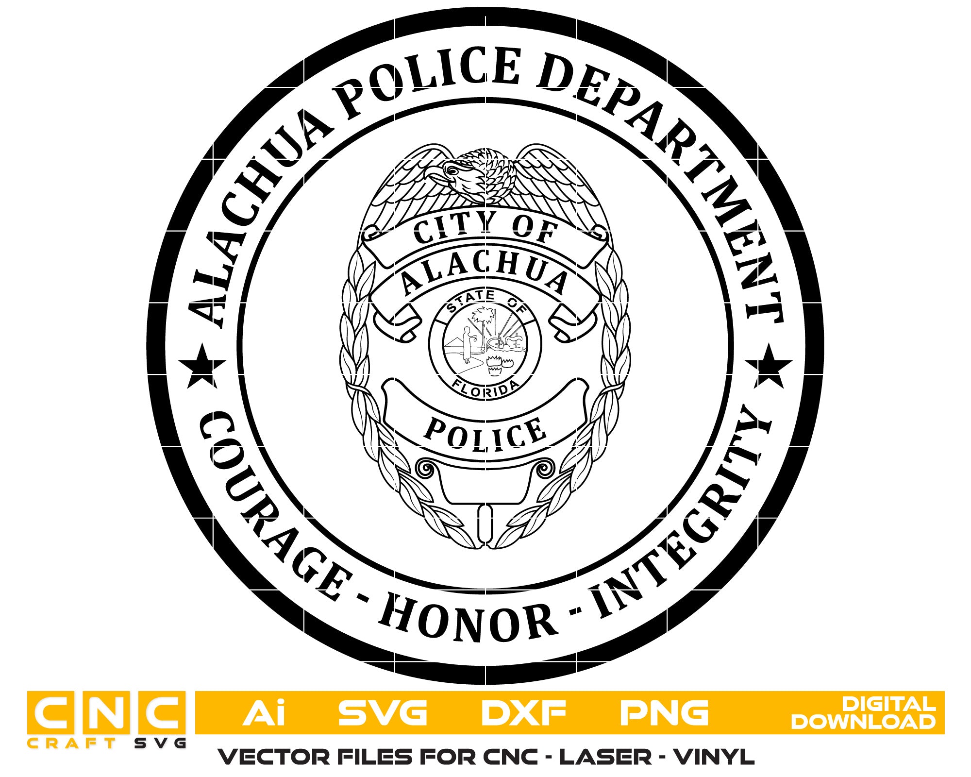 AlachuaPolice PoliceDepartmentBadge Police Badgesvg