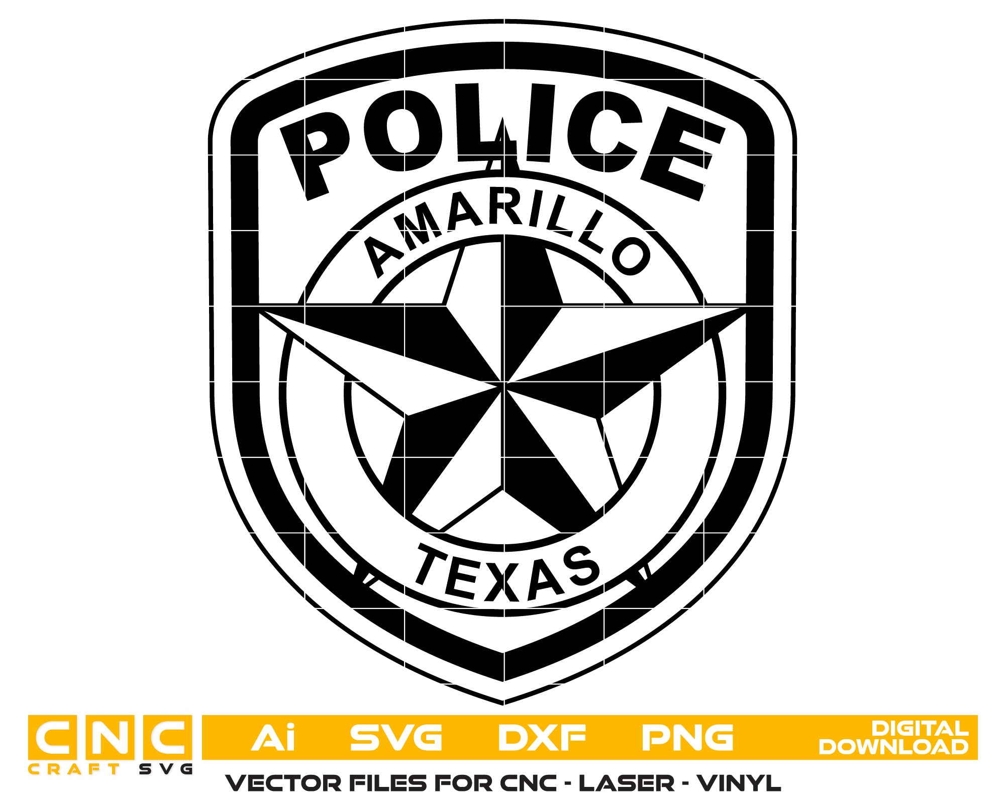Amarillo Police Department Logo SVG