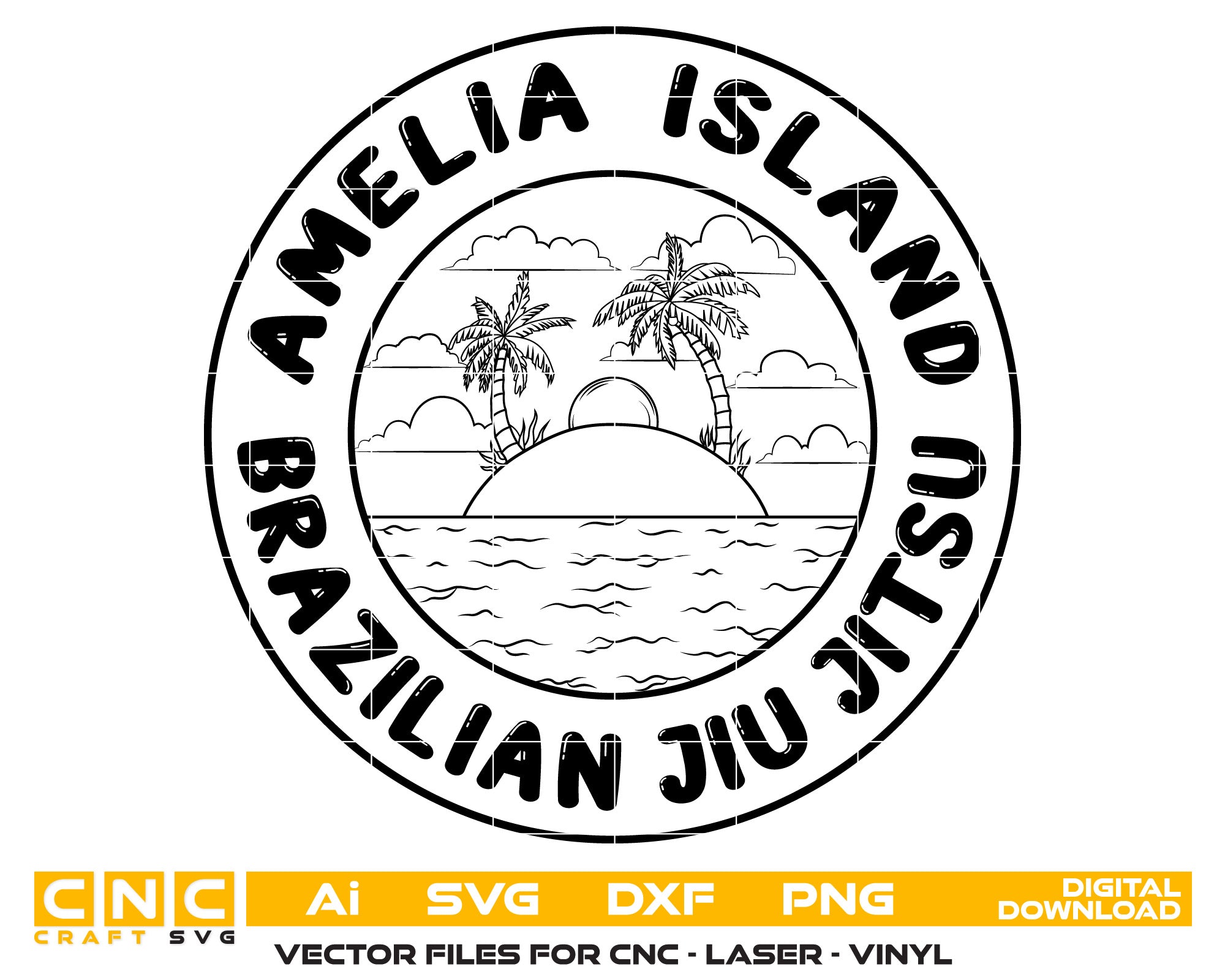 Amelia Island Brazilian Jiu Jitsu Logo