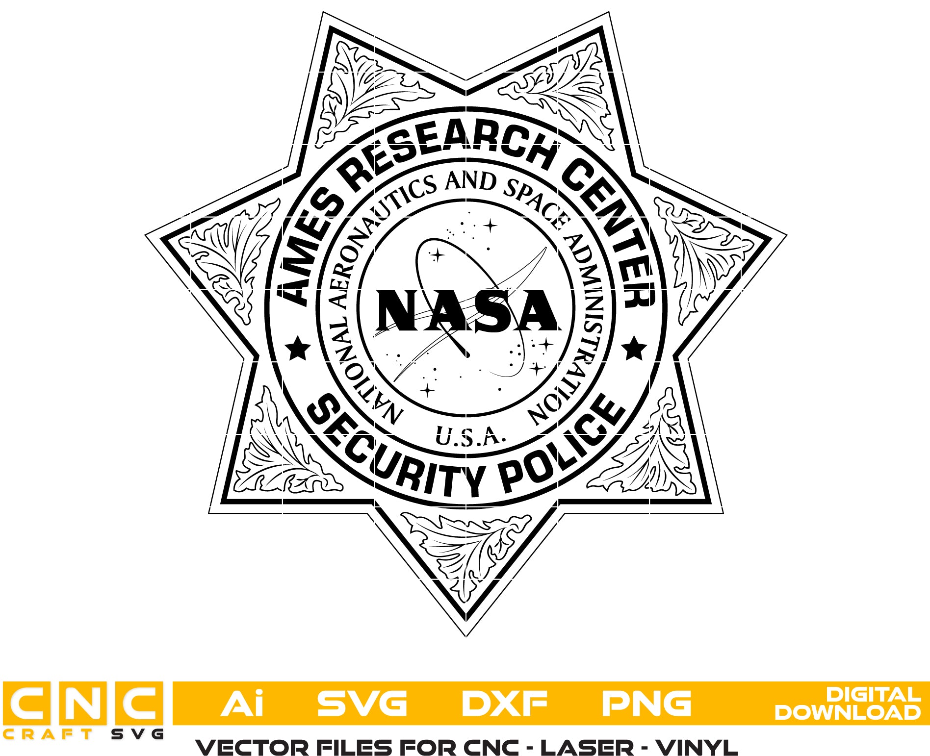 Ames Research Center Security Police Badge