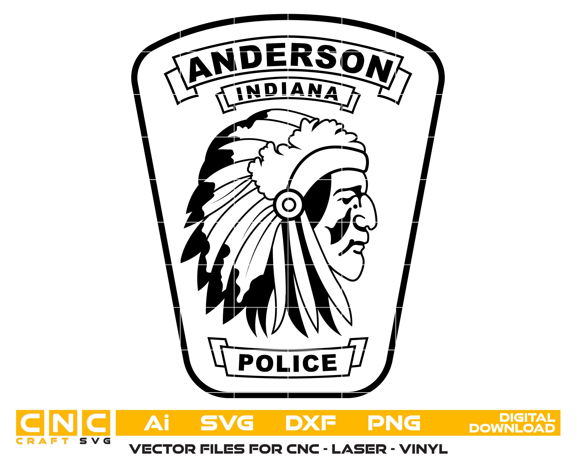 Anderson Police Department Patch Indiana