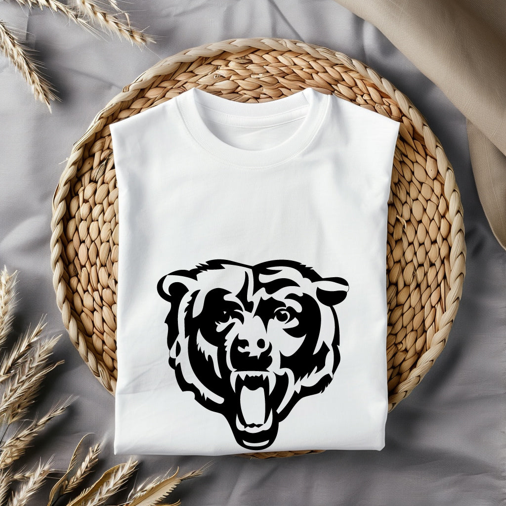 Angry Bear Head SVG, Bear Mascot Vector Design, Fierce Animal Head SVG, Bear Logo SVG File, Wild Animal Mascot SVG