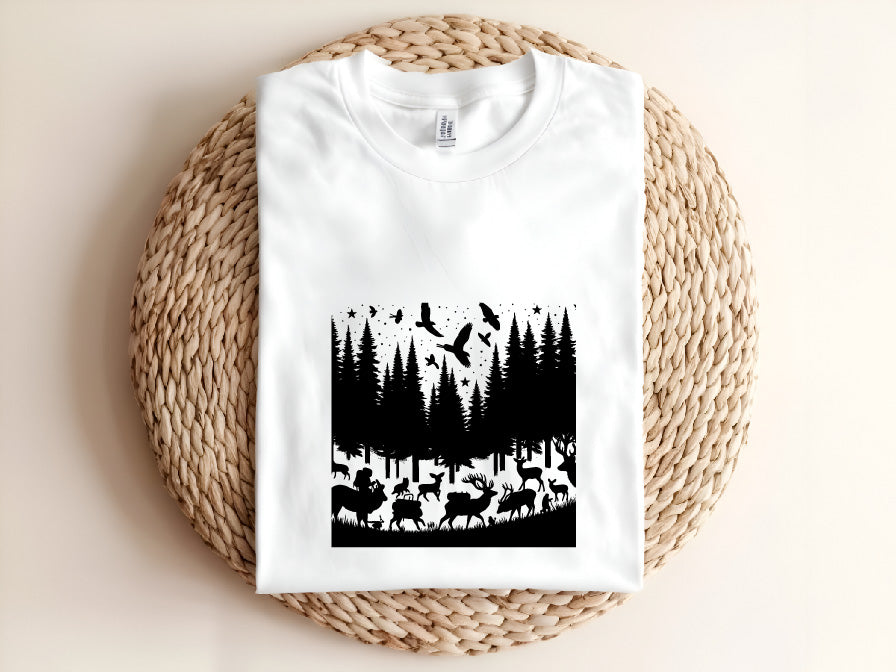 Animal Deer Tree Forest SVG