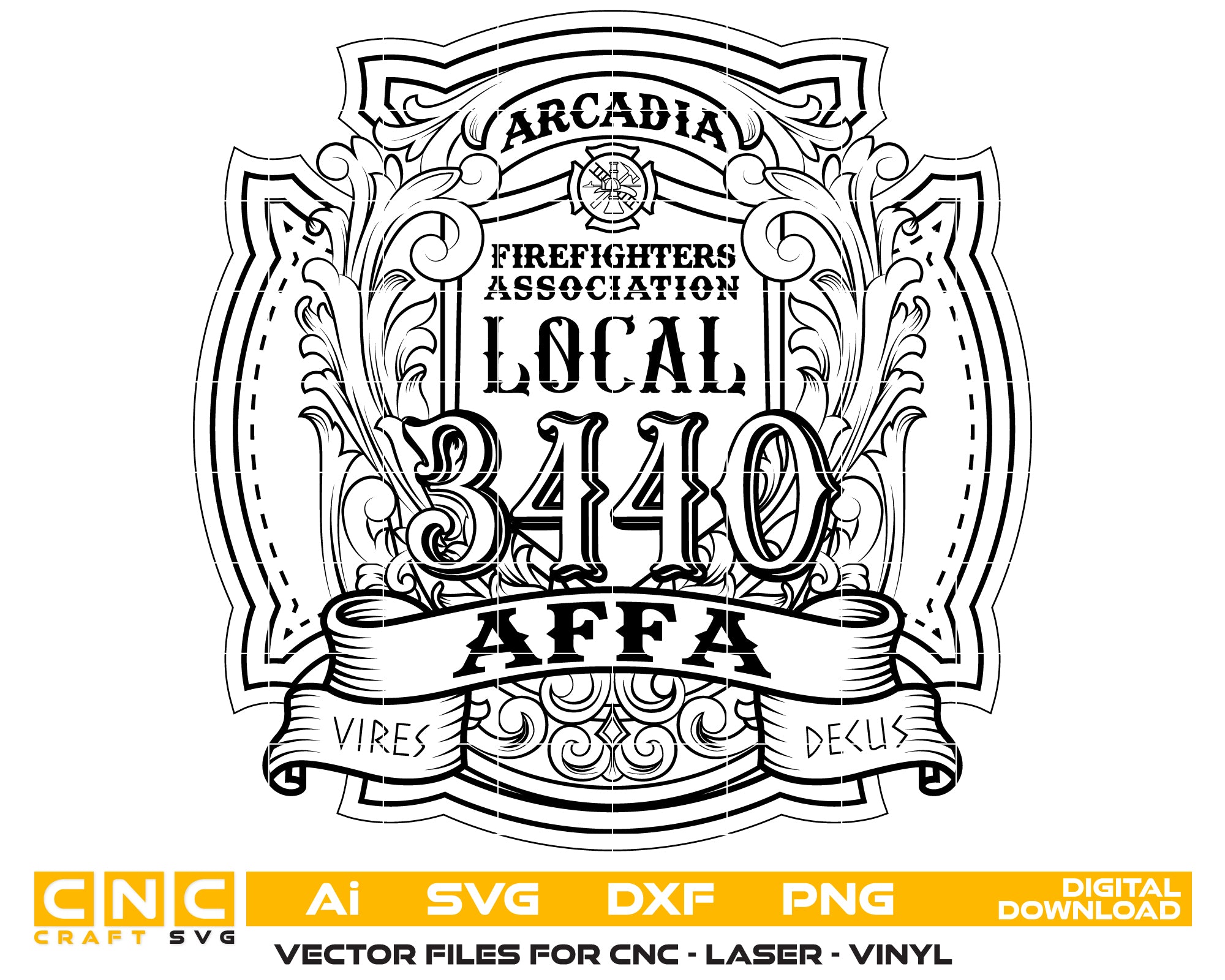 Arcadia Firefighter Logo