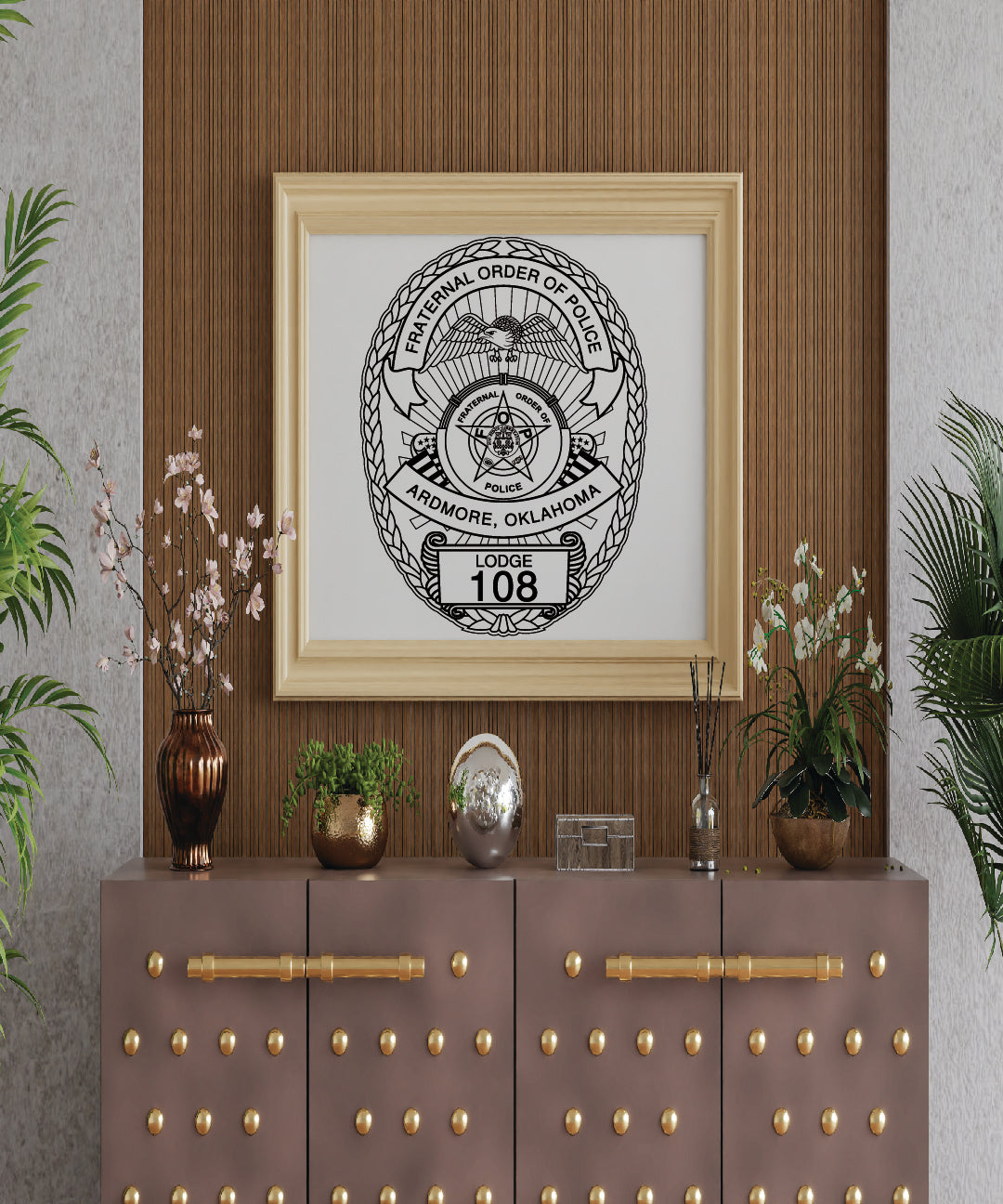 Ardmore, Oklahoma Fraternal Order of Police Badge