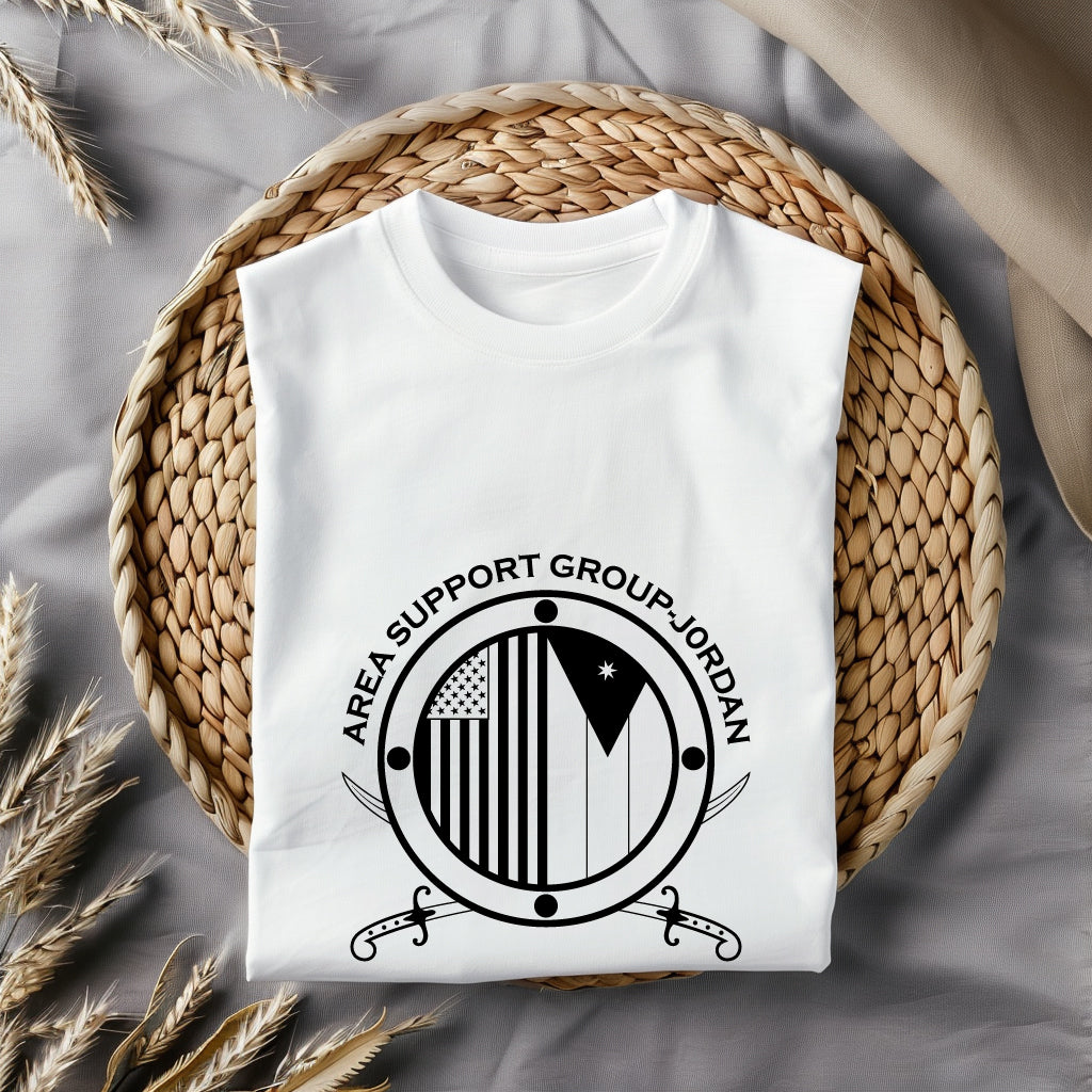 Area Support Group – Jordan Logo SVG, U.S. Army Unit Emblem Vector, Military Unit Logo SVG, Area Support Group Jordan Patch, Army Emblem Design