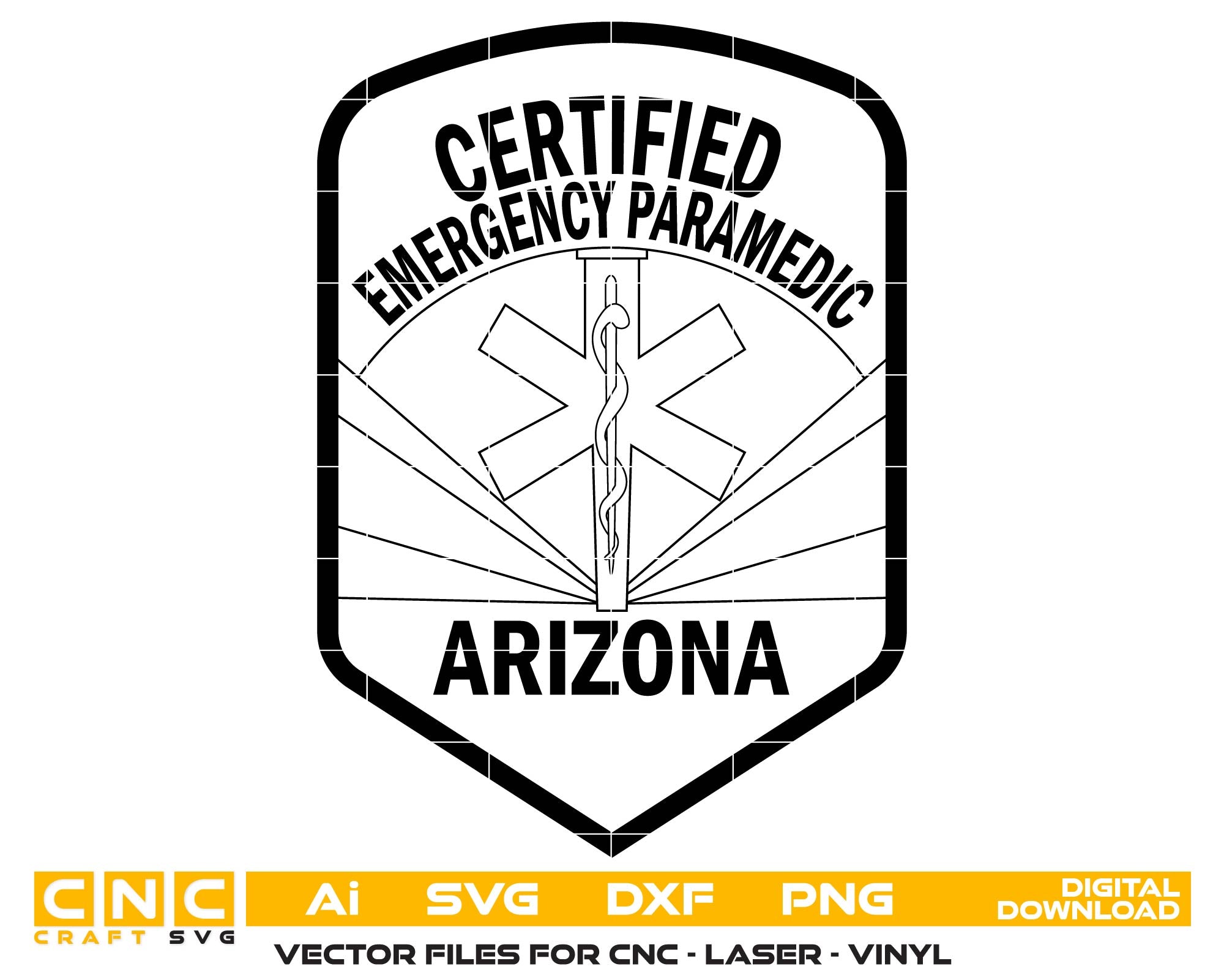 Arizona Certified Emergency Paramedic Patch