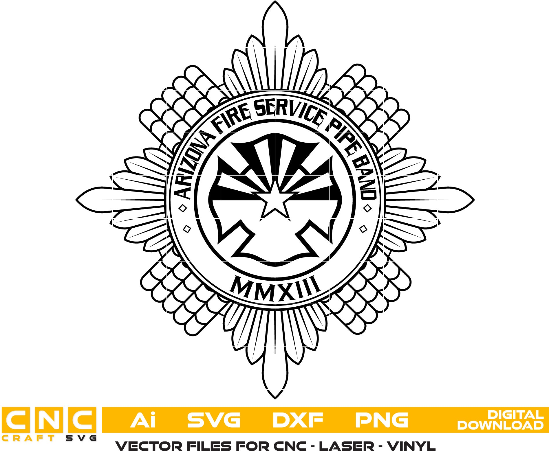 Arizona Fire Service Pipe Band Logo