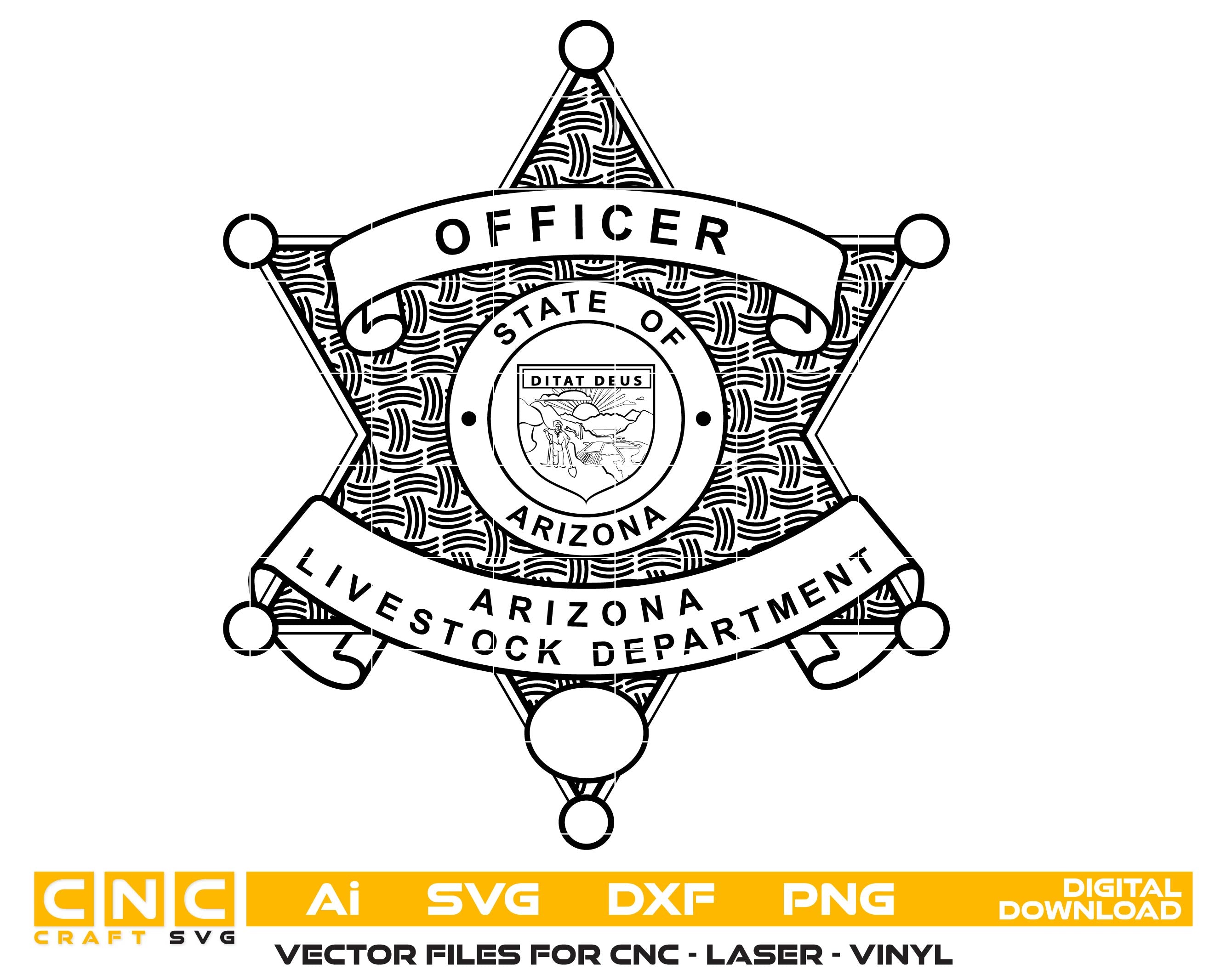 Arizona Livestock Department Officer Badge