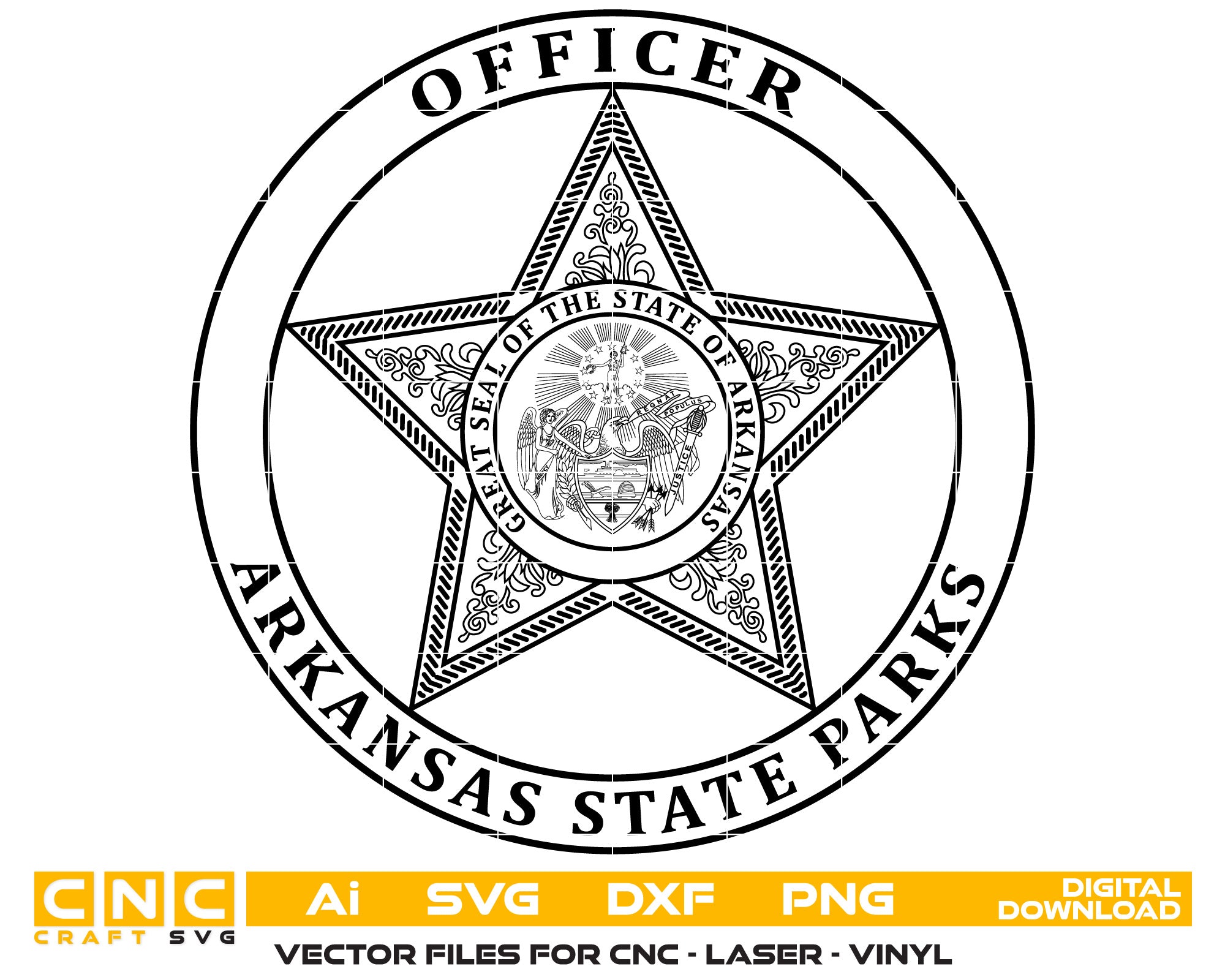 Arkansas State Parks Officer Badge