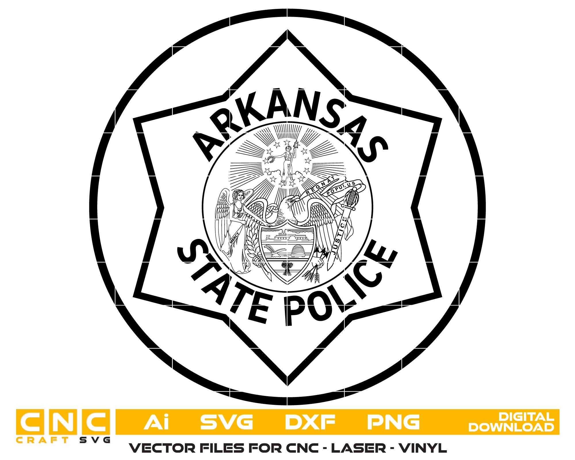 Arkansas State Police Patch
