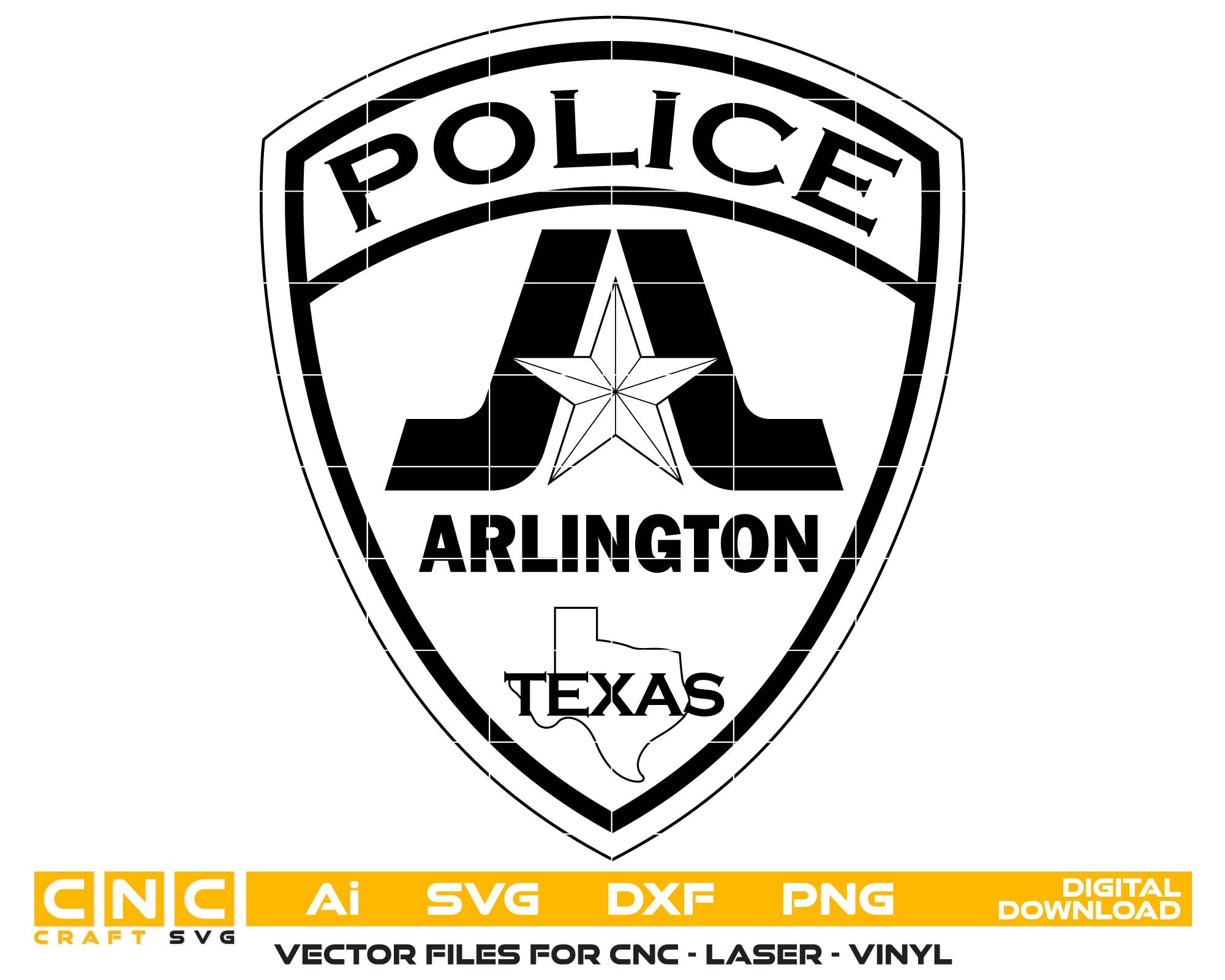 Arlington Police Department Patch, Texas