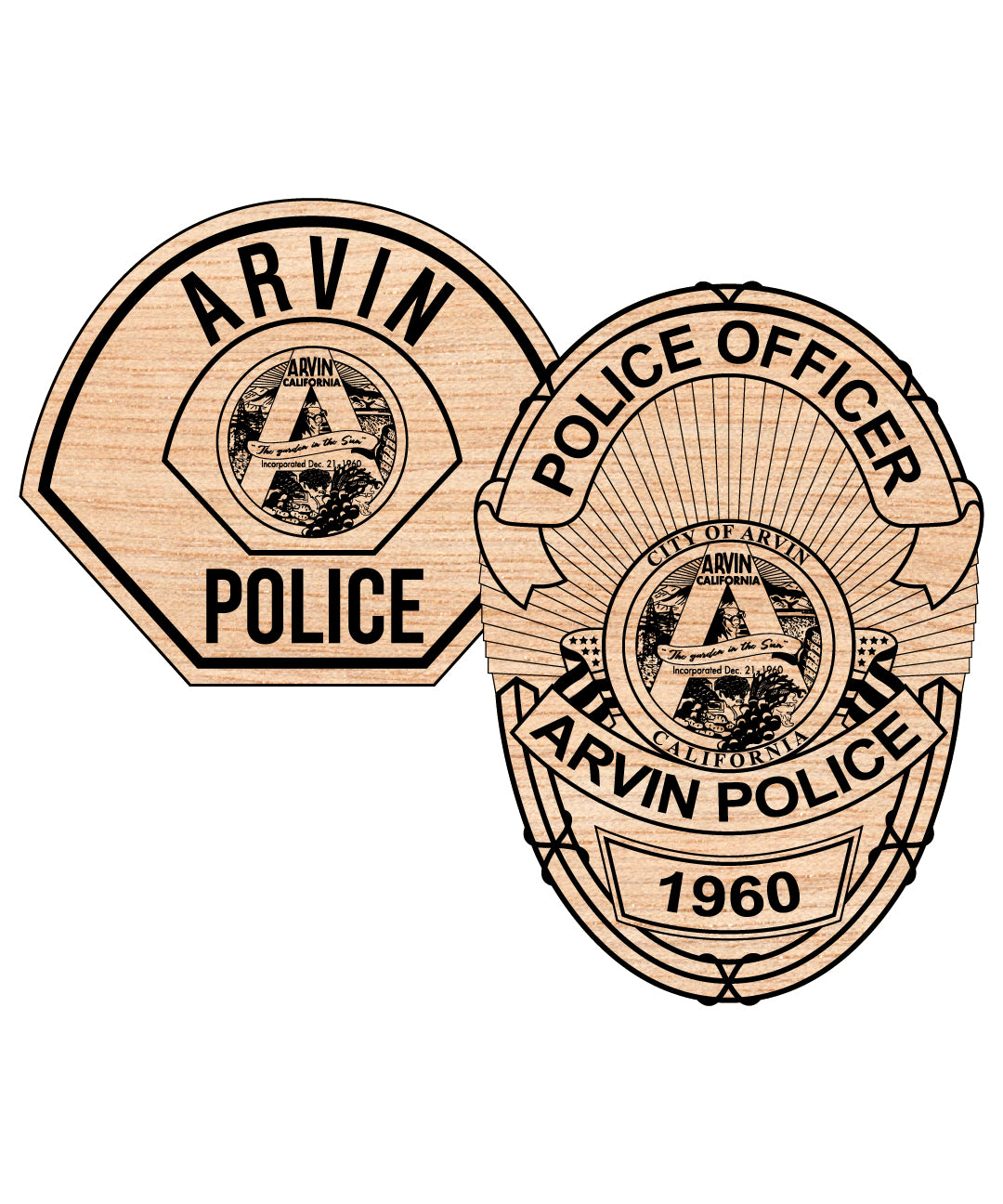 Arvin Police Department Badge SVG, Arvin CA Police Badge Vector, California Law Enforcement Emblem SVG, Police Badge Design SVG, Arvin PD Badge Logo