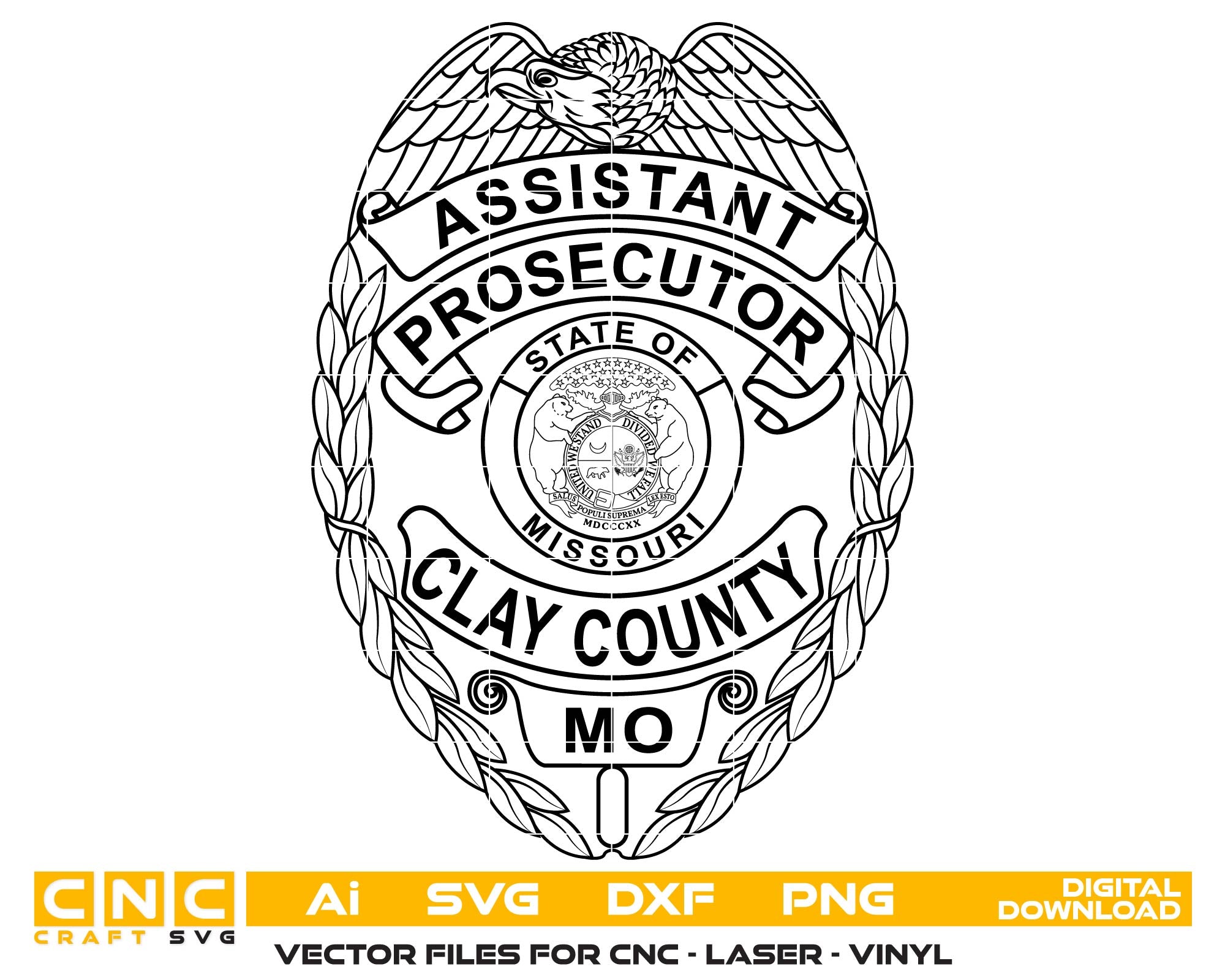 Assistant Prosecutor Badge Clay County, MO
