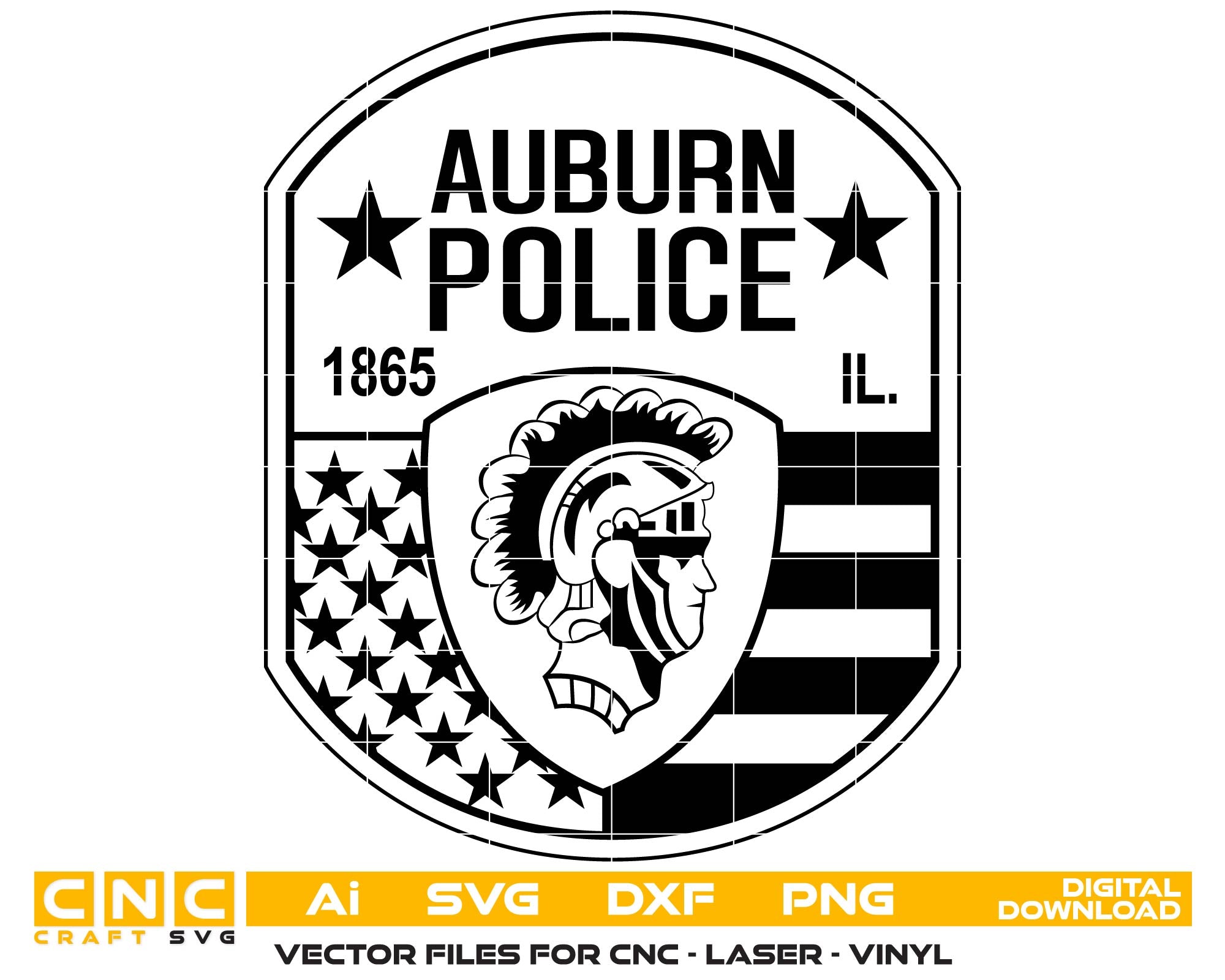 Auburn Police Department Patch, Illinois