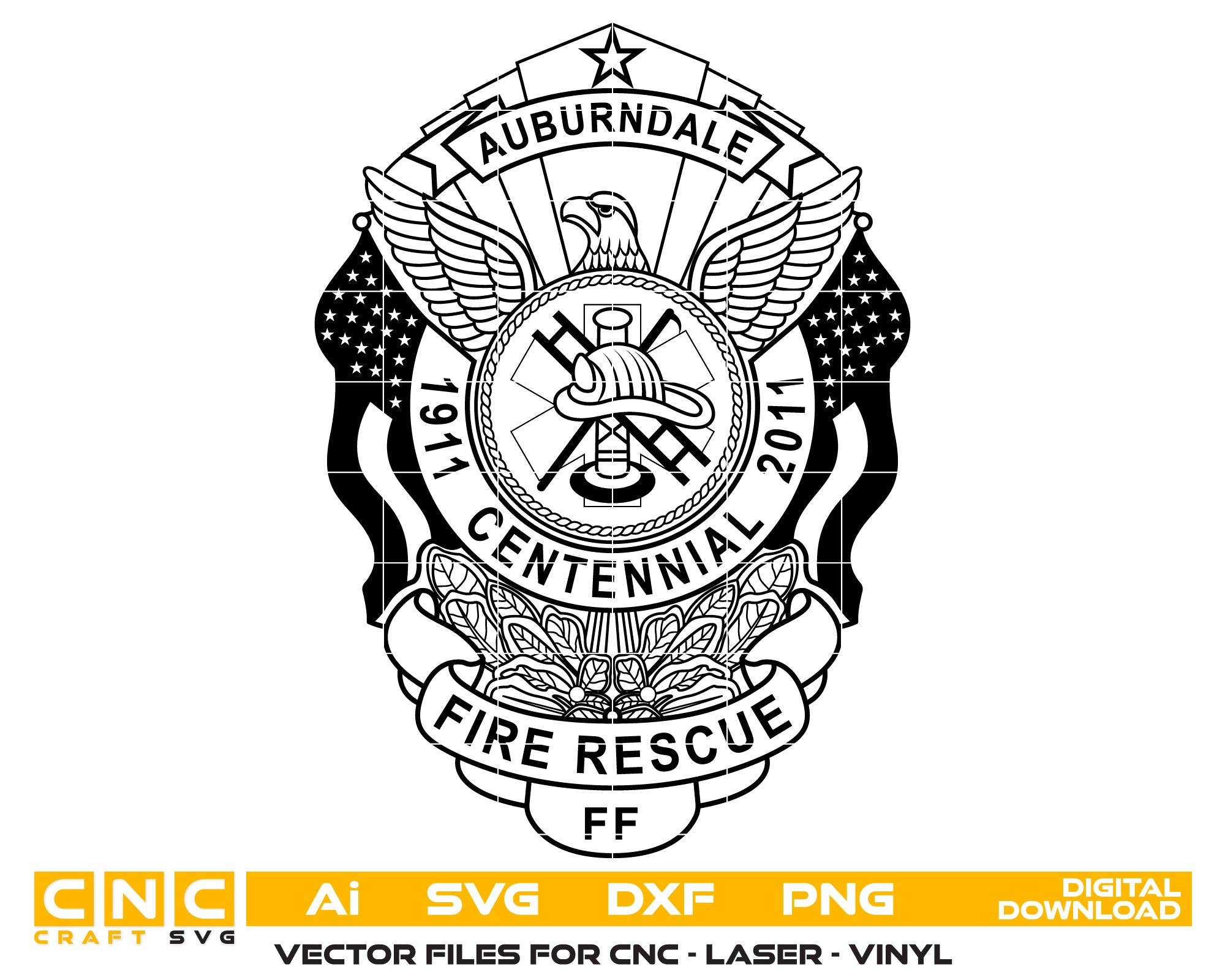 Auburndale Fire Rescue Centennial Badge