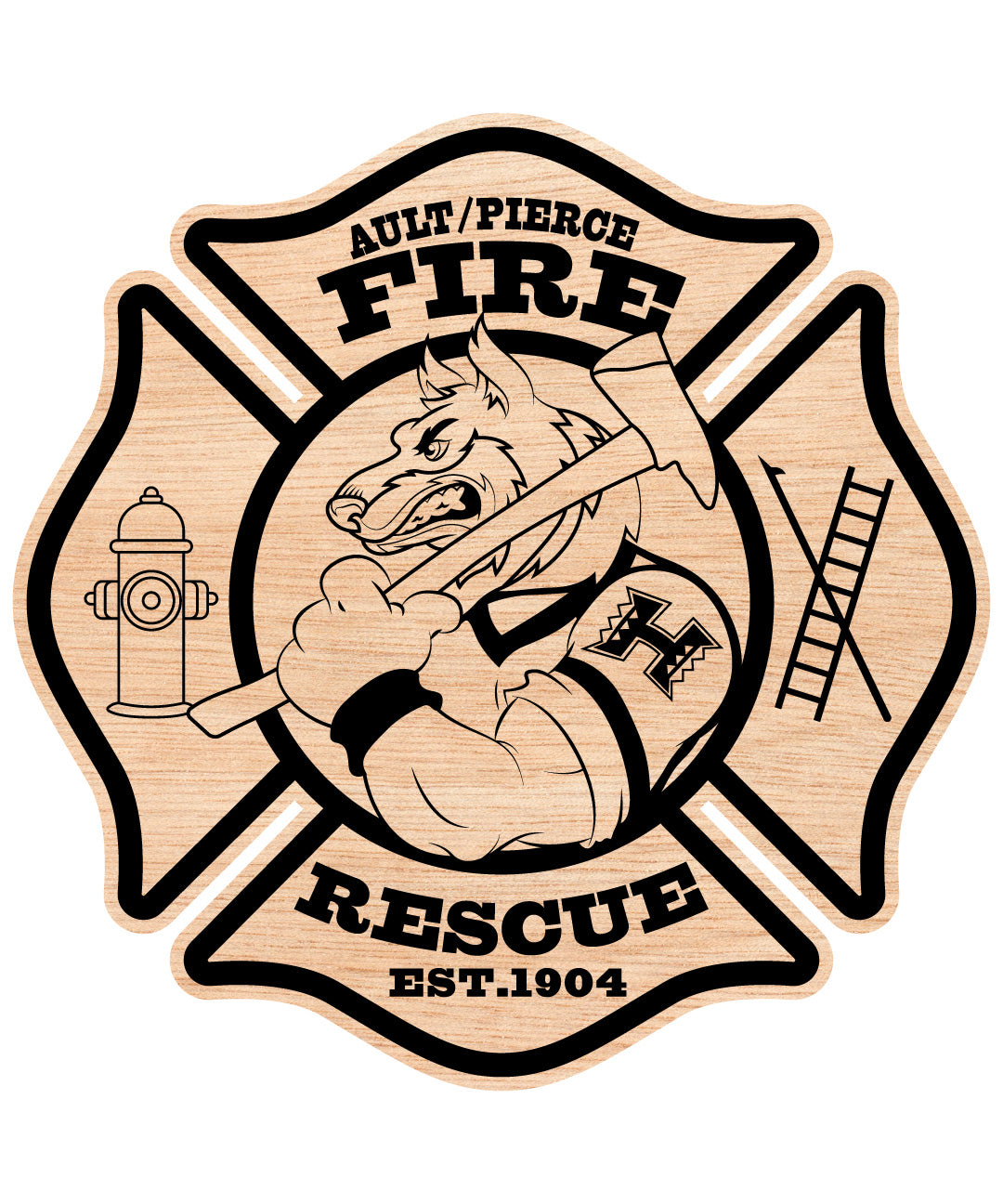Ault-Pierce Fire Protection District Badge SVG