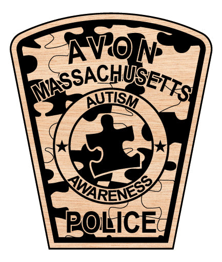 Patche SVG da Polícia de Avon, Massachusetts, Consciencialização para o Autismo