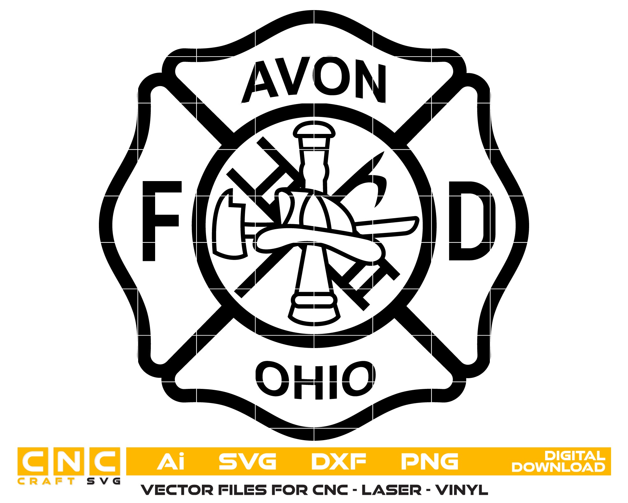 Avon Ohio Fire Department Badge