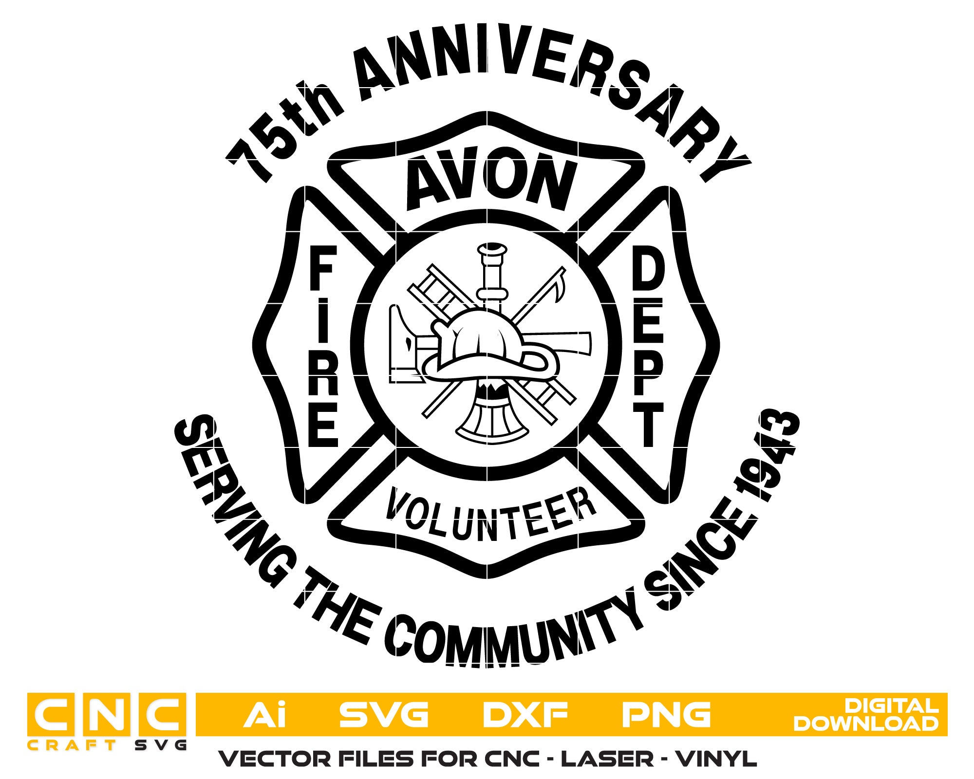 Avon Volunteer Fire dept Badge