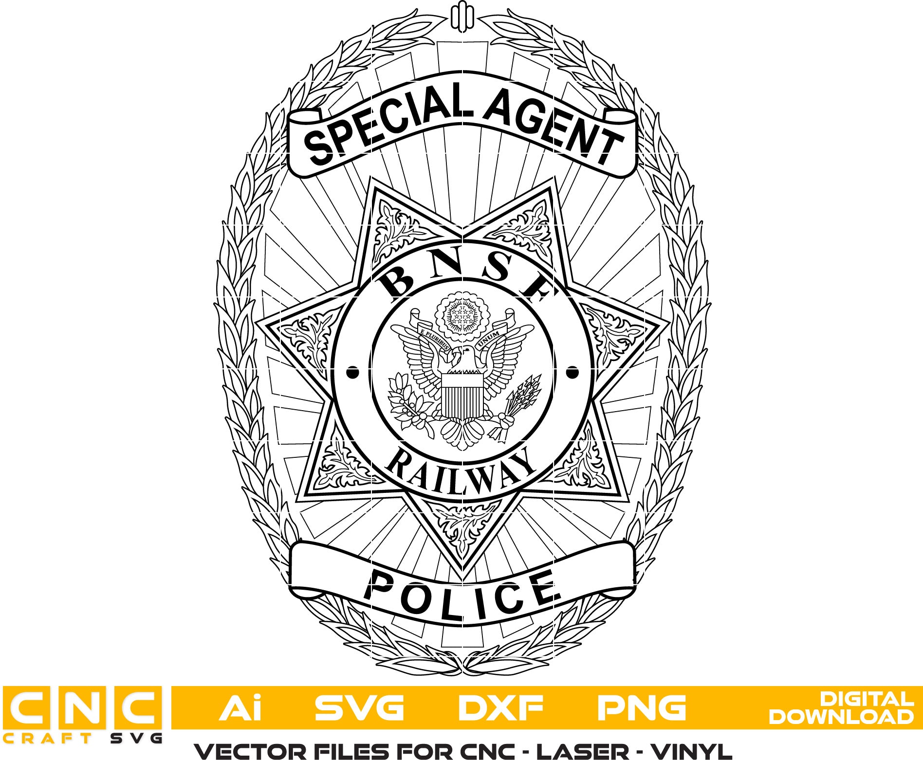BNSF Railway Police Special Agent Badge
