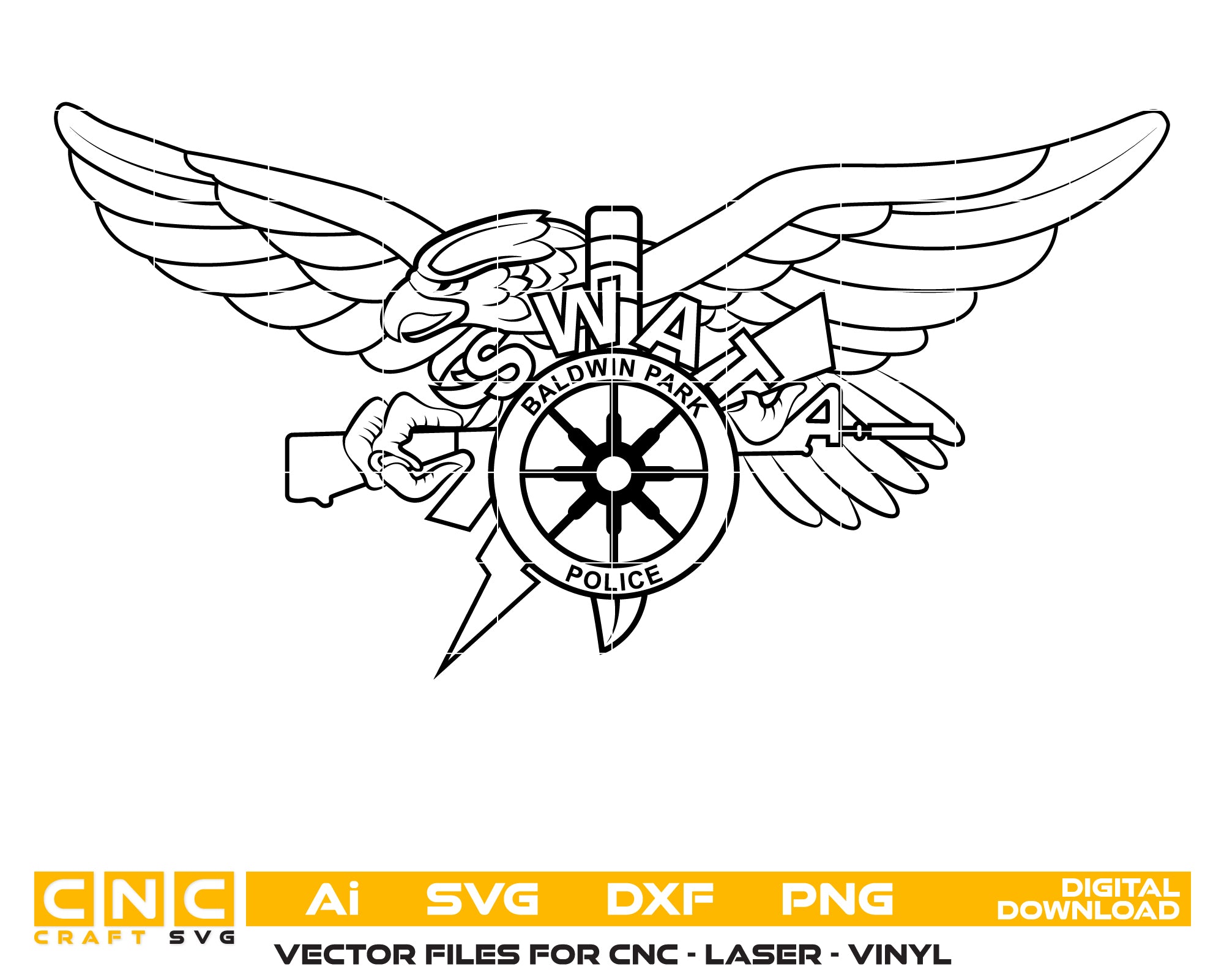 Baldwin Park Police Swat Badge