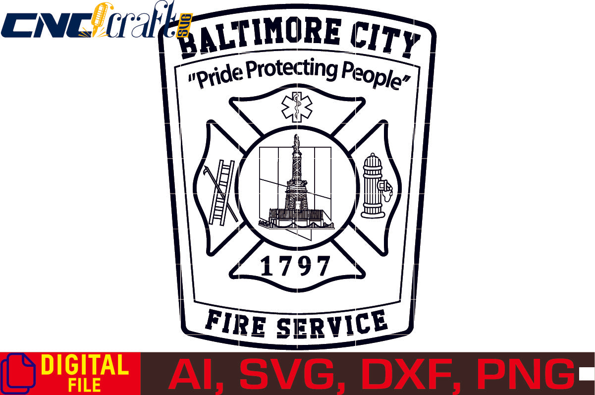 Baltimore City Fire Department Badge