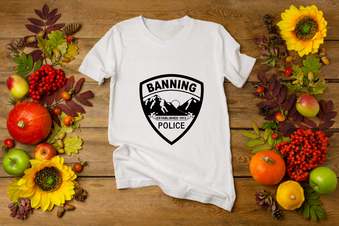 Banning Police Badge SVG