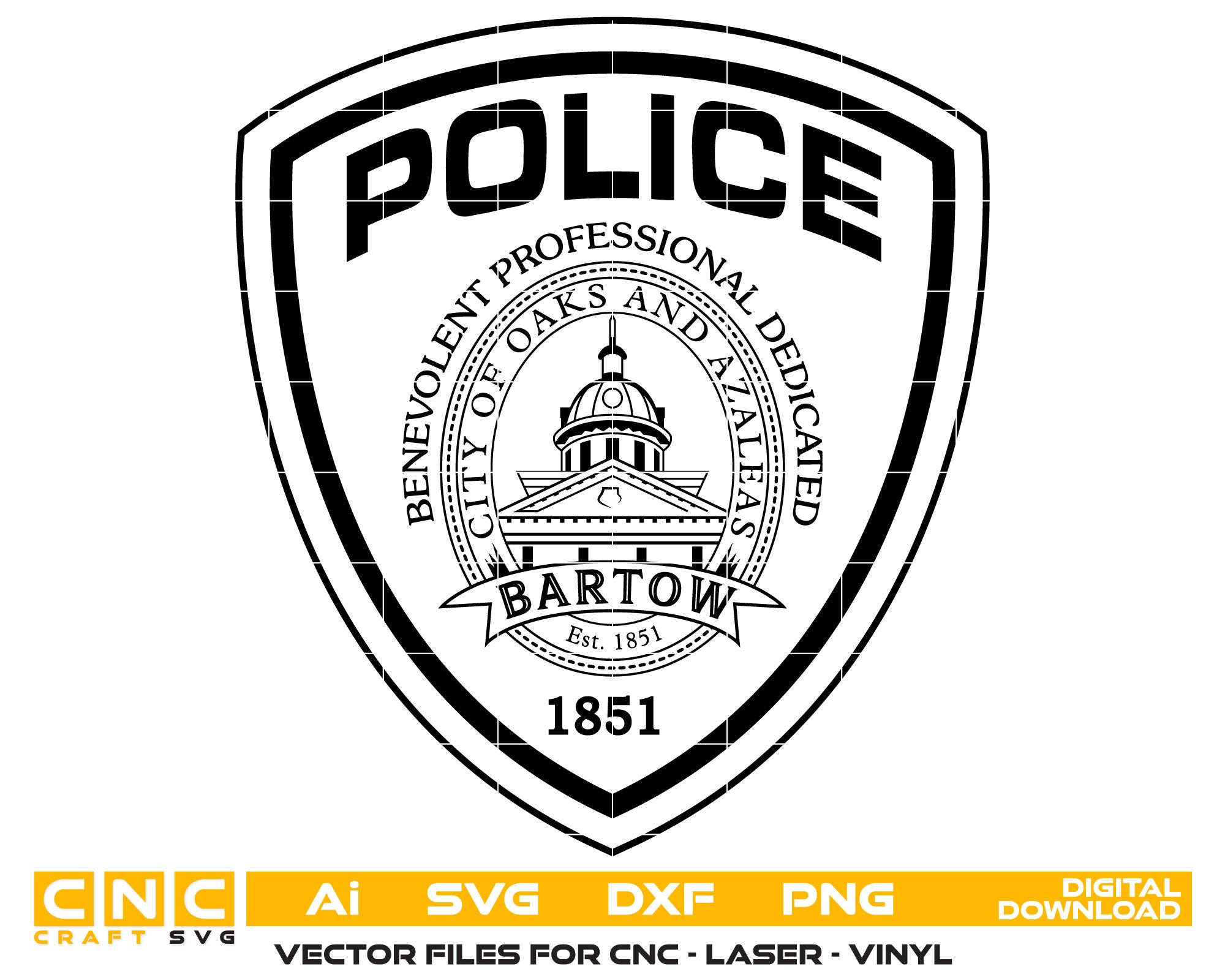 Bartow Police Department Badge