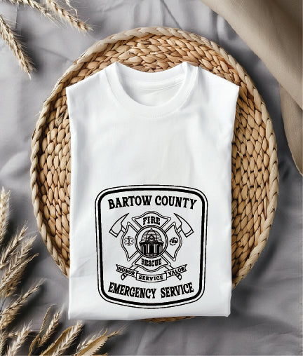 Bartow County Emergency Service Patch SVG, Bartow County GA Public Safety Emblem, Emergency Service Patch Vector, Georgia Public Safety Patch, Bartow County Patch Logo