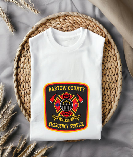 Bartow County Emergency Service Patch Color SVG, Bartow County GA Public Safety Emblem, Emergency Service Patch Full Color Vector, Georgia Emergency Patch Logo, Bartow County Color Patch