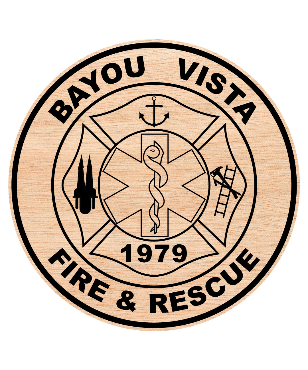 Bayou Vista Fire Department Badge