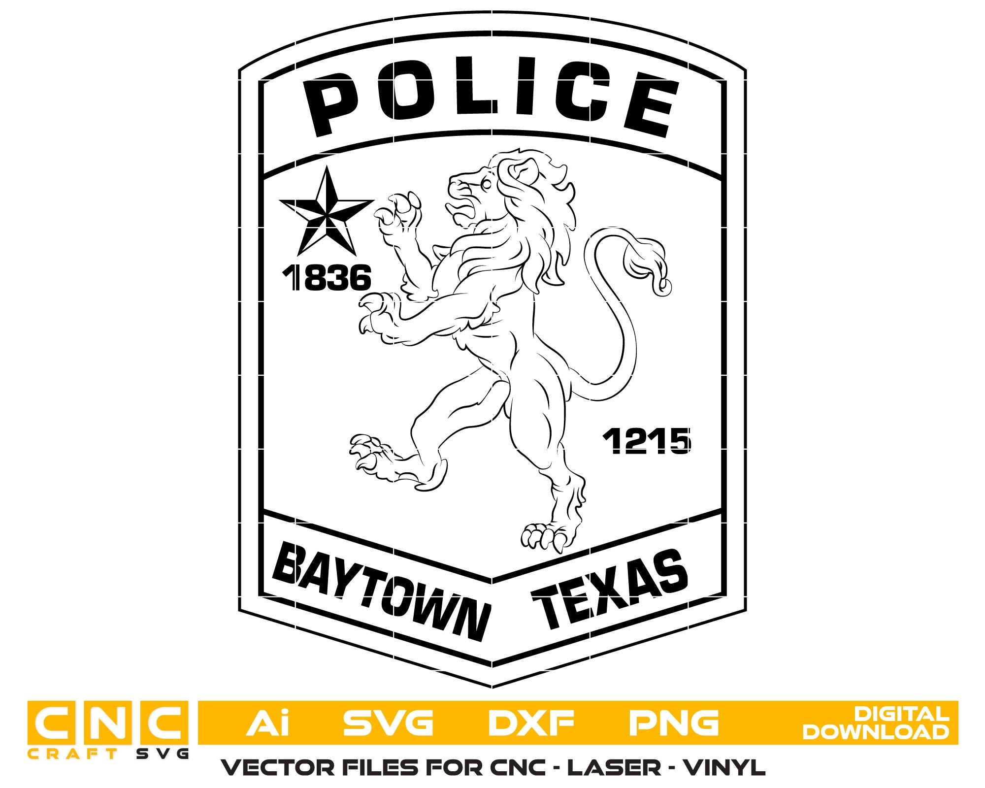 Baytown Police Department Patch, Texas