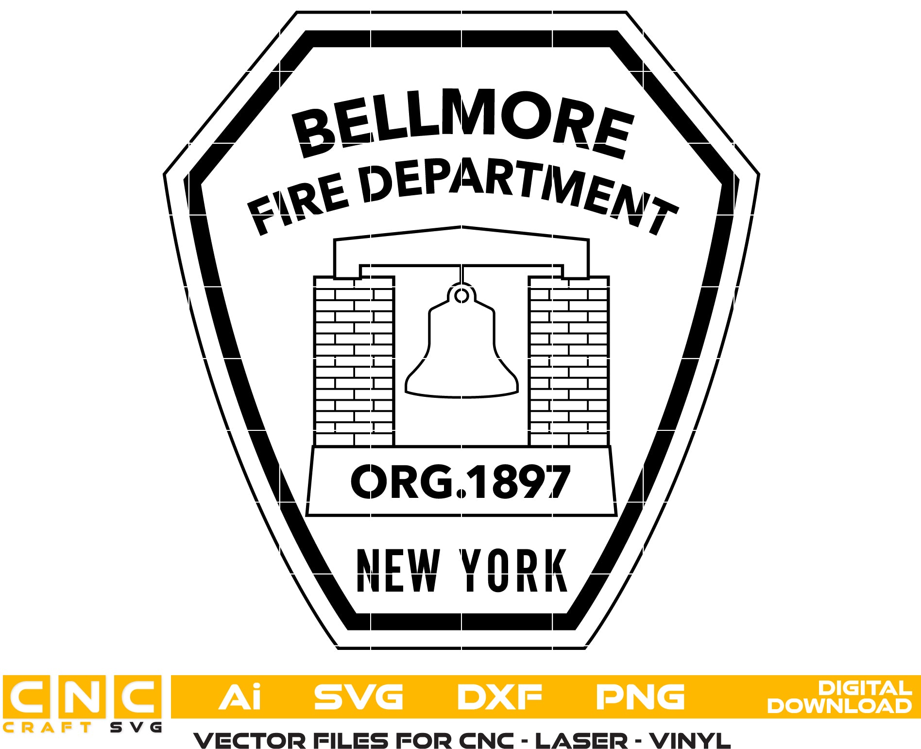 Bellmore Fire Department Badge SVG