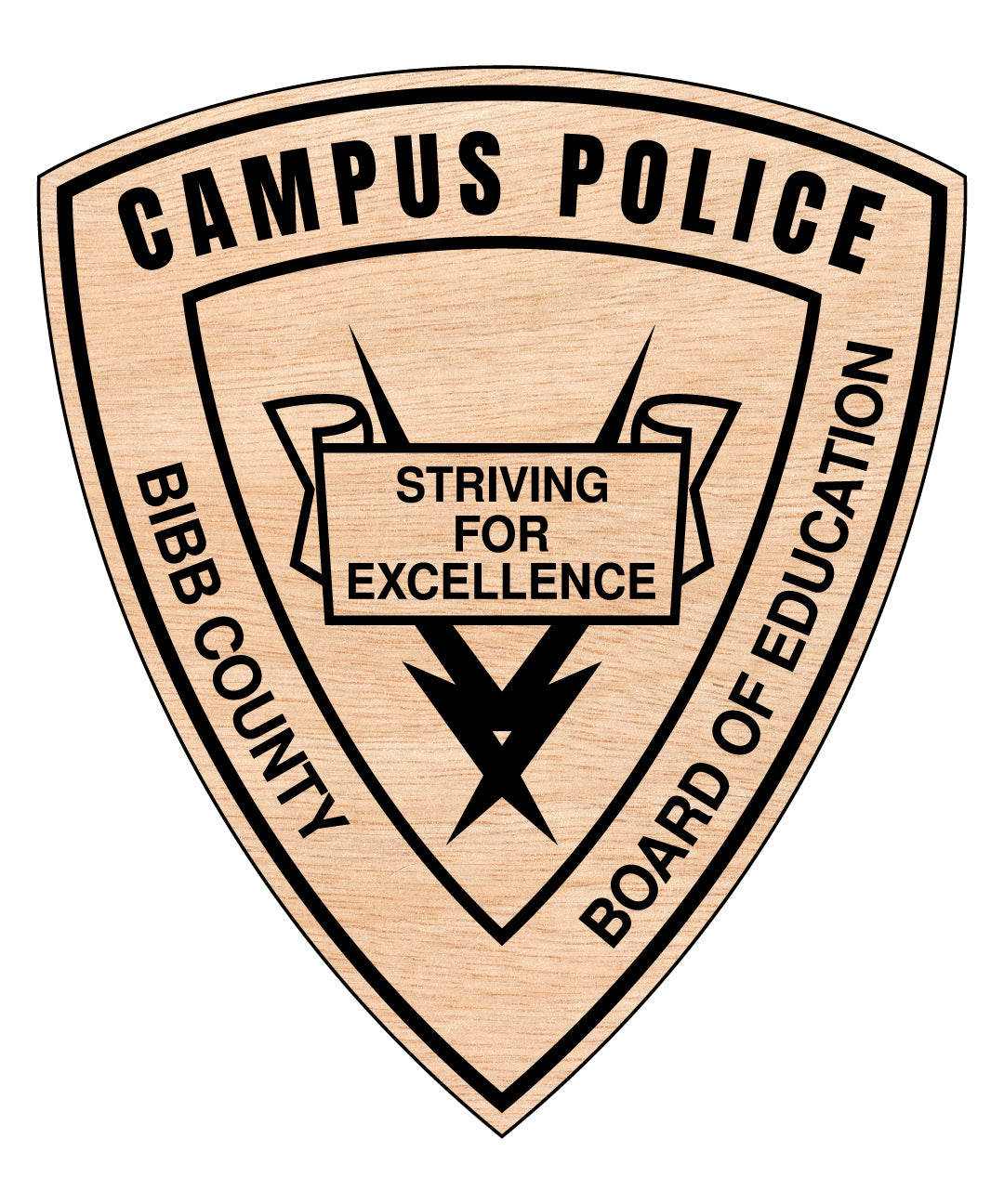Bibb County BOE Campus Police Department Patch SVG, Campus Police Patch Vector, Bibb County BOE Police Patch, Law Enforcement Patch SVG, School Police Patch Vector