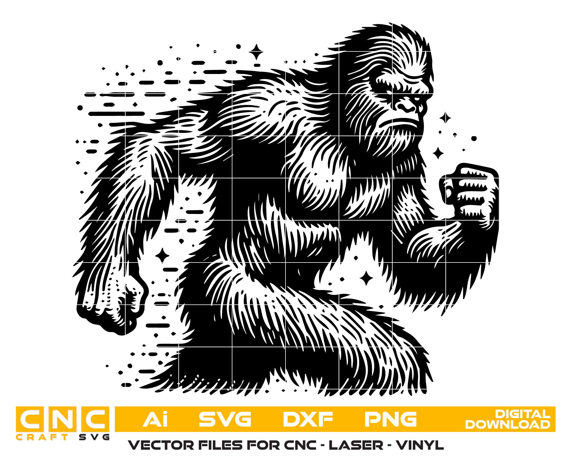 Bigfoot SVG Vector