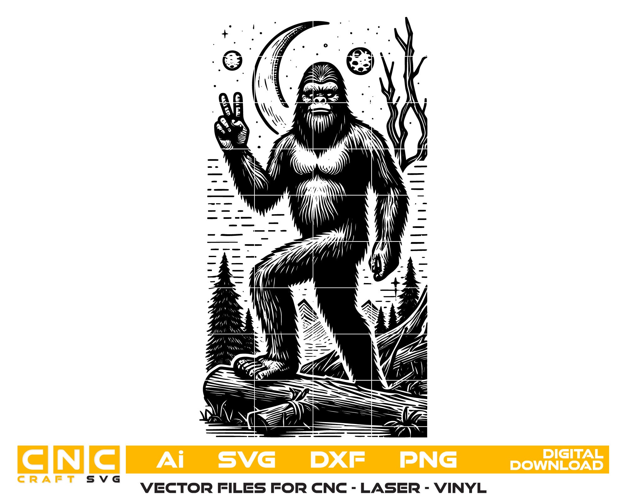 Bigfoot Vector SVG