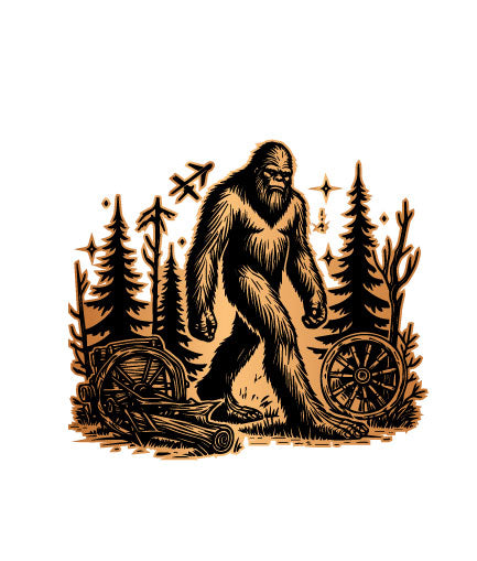 Bigfoot & Nature SVG Vector