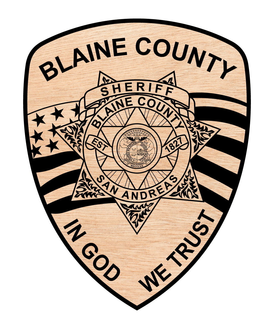 Blaine County Sheriff’s Office Badge SVG, Blaine County Sheriff Badge Vector, County Sheriff Badge Emblem, Law Enforcement Badge SVG, Sheriff Badge Vector File