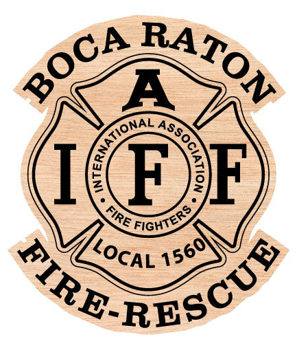 Boca Raton Fire-rescue Department Badge IAFF Local 1560