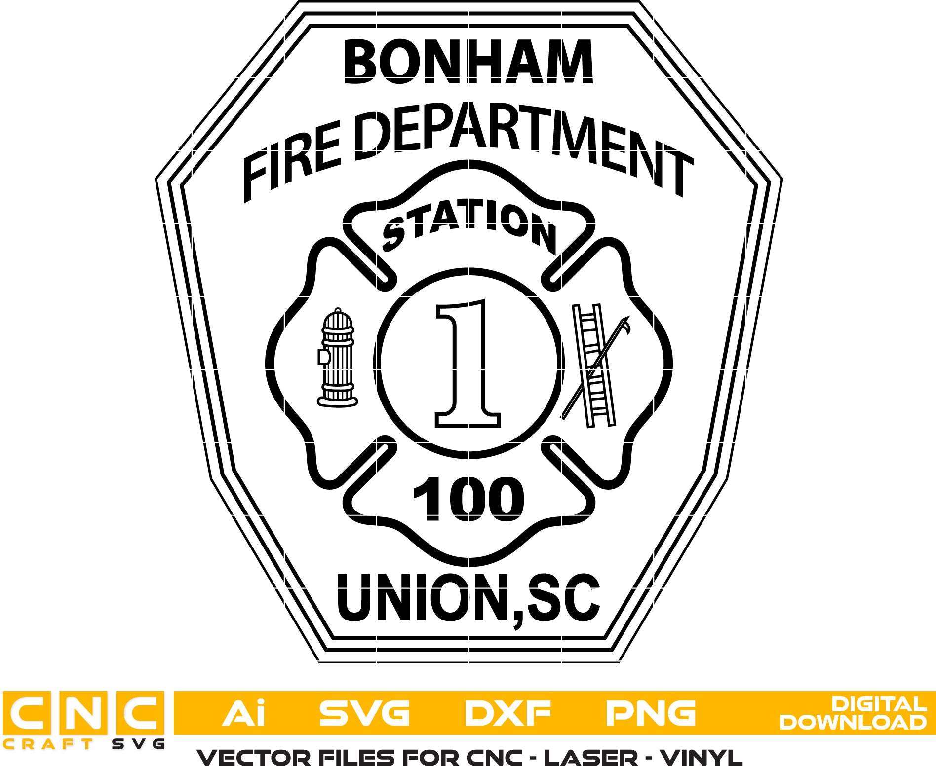 Bonham Fire Department Badge