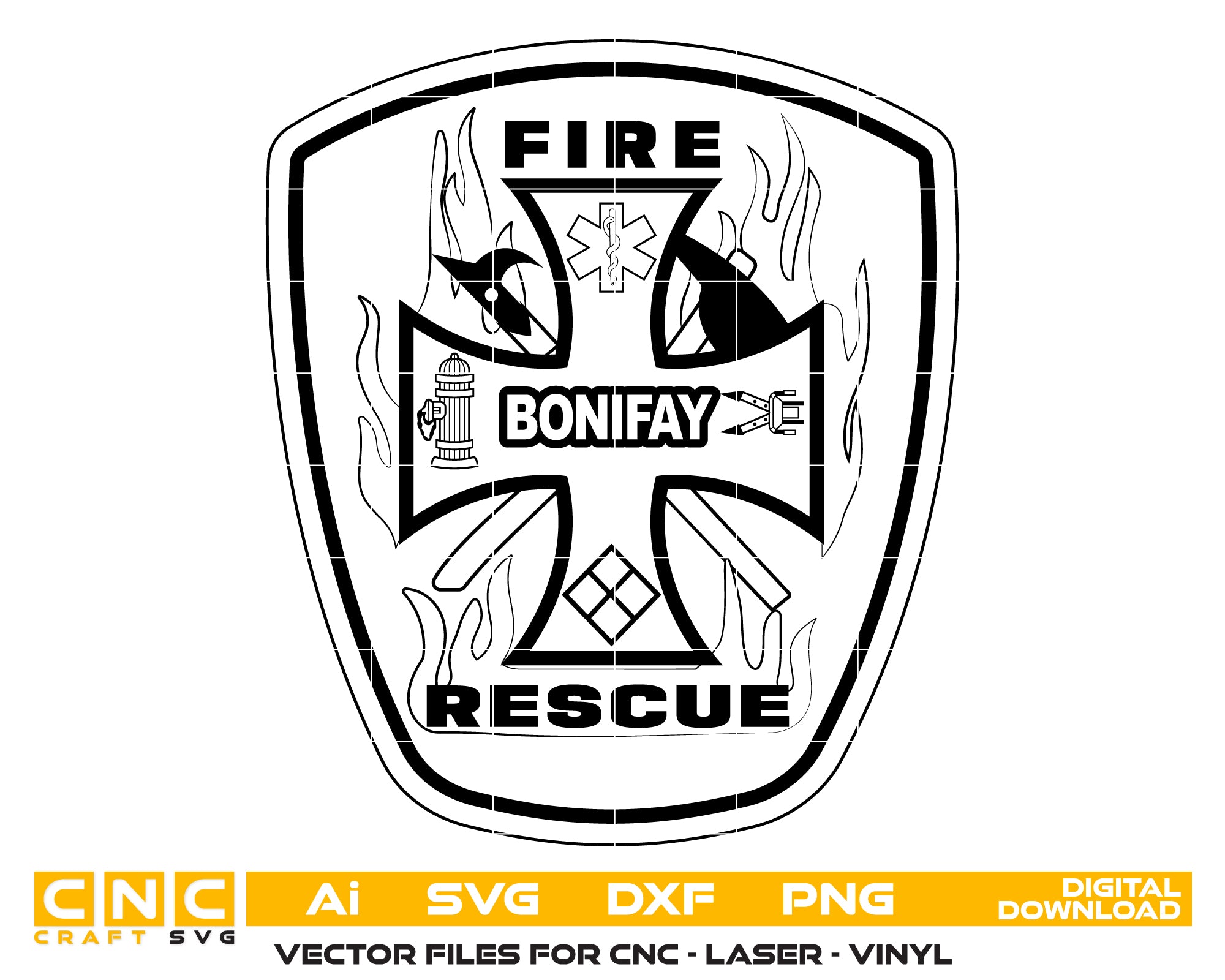 Bonifay Fire Rescue Badge