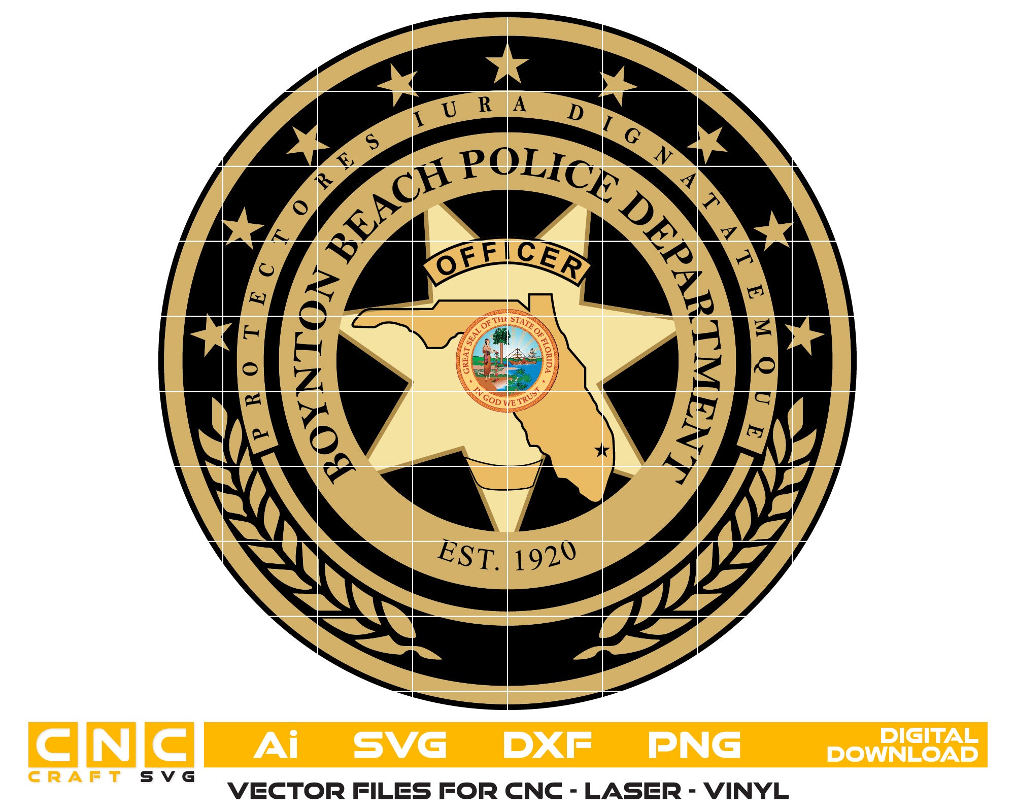 Boynton Beach Police Officer Badge